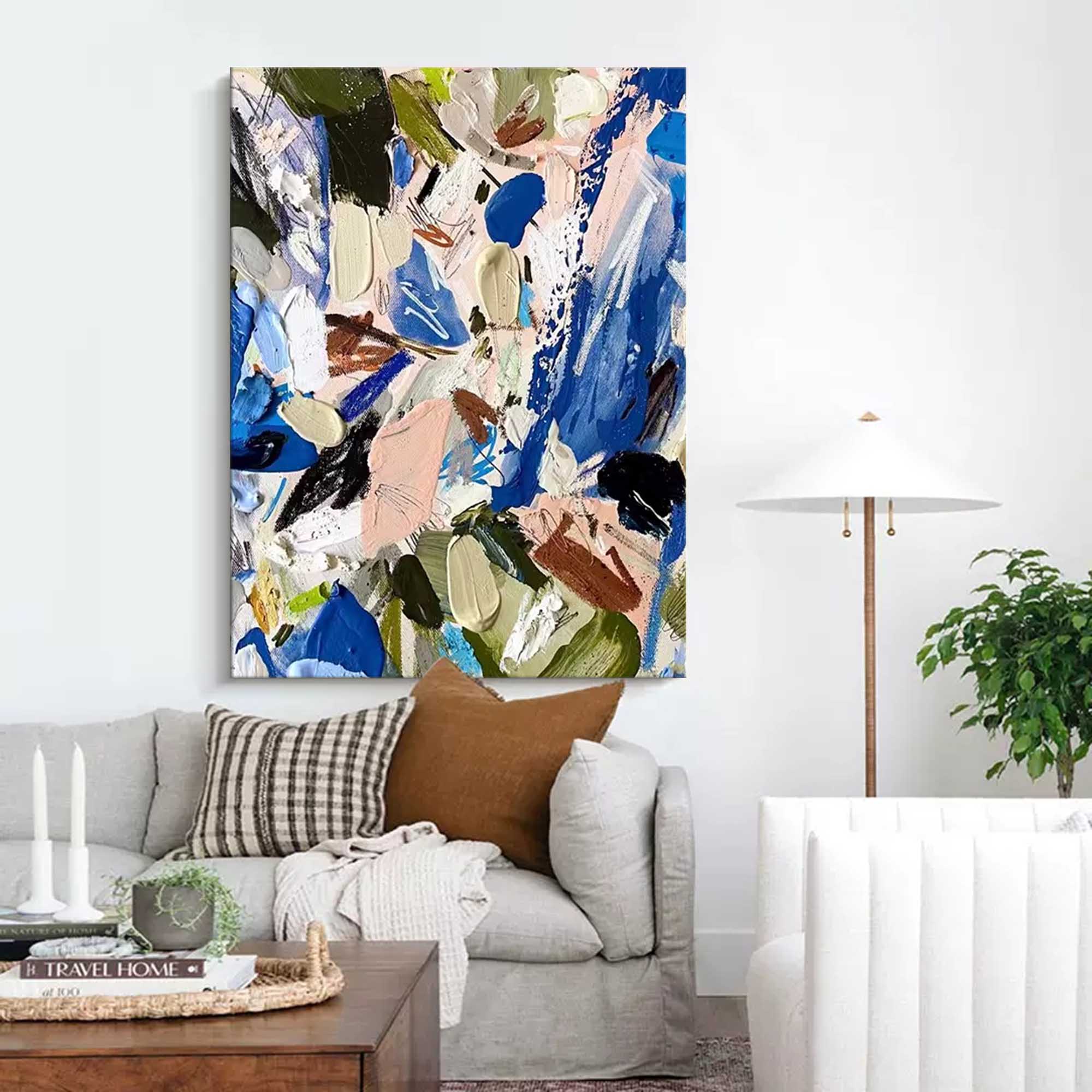 Wallart Vibrant Abstract Expressionist Art