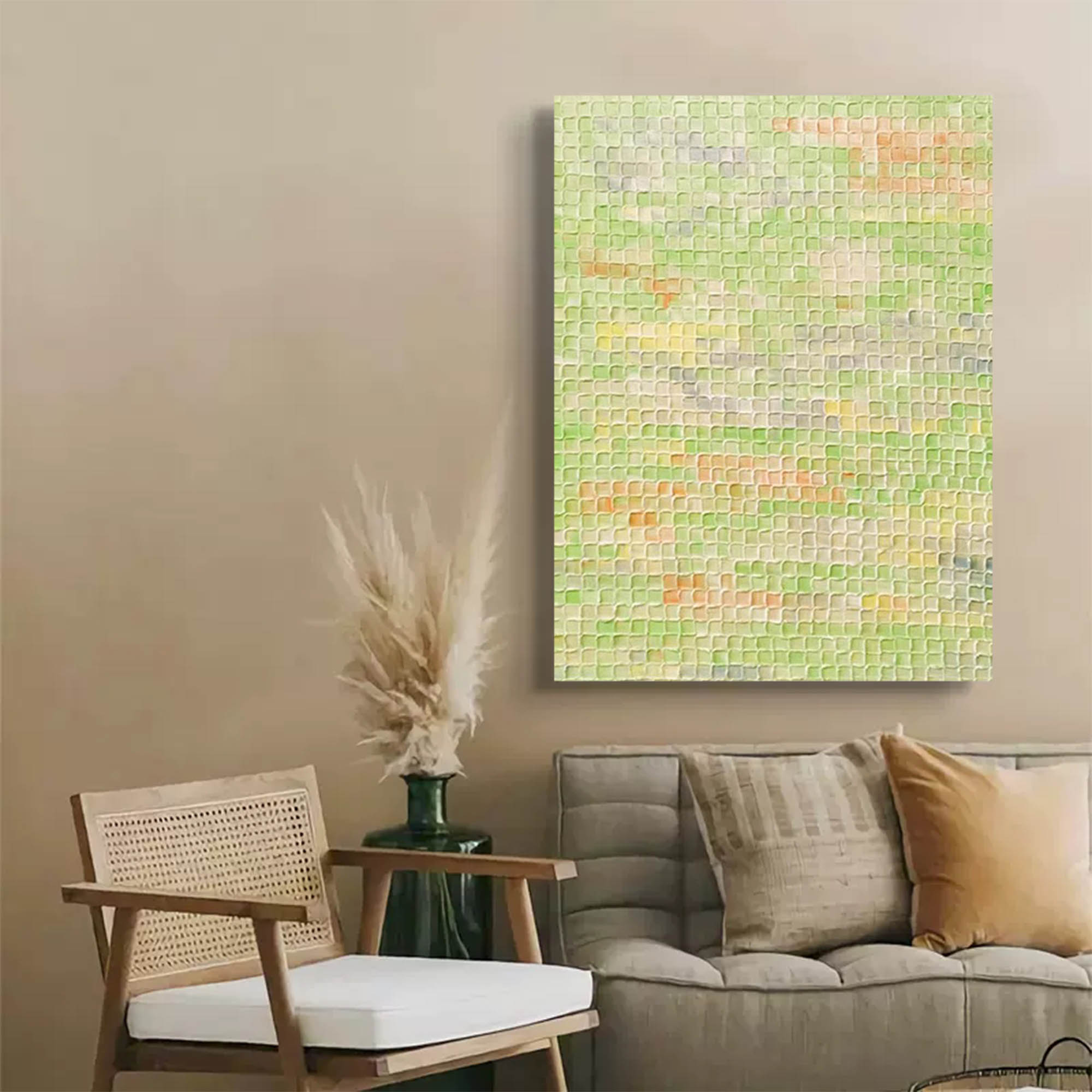 Wallart Spring Fields Textured Abstract Art