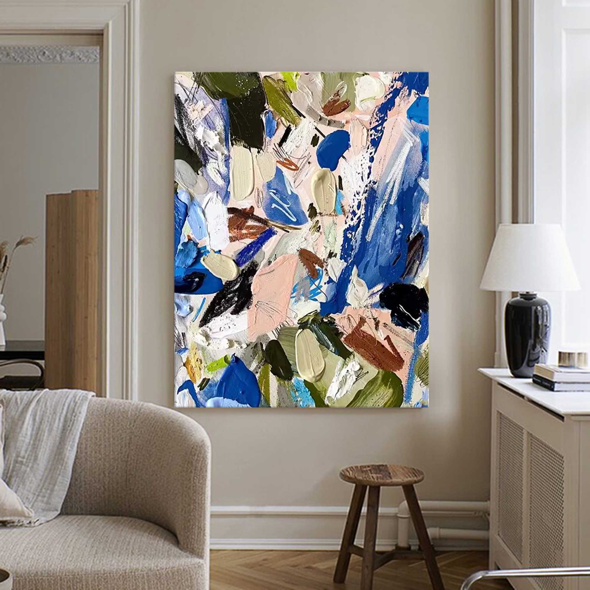 Wallart Vibrant Abstract Expressionist Art