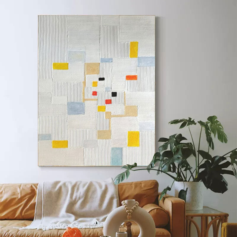 Wallart Geometric Abstract Line Art Canvas