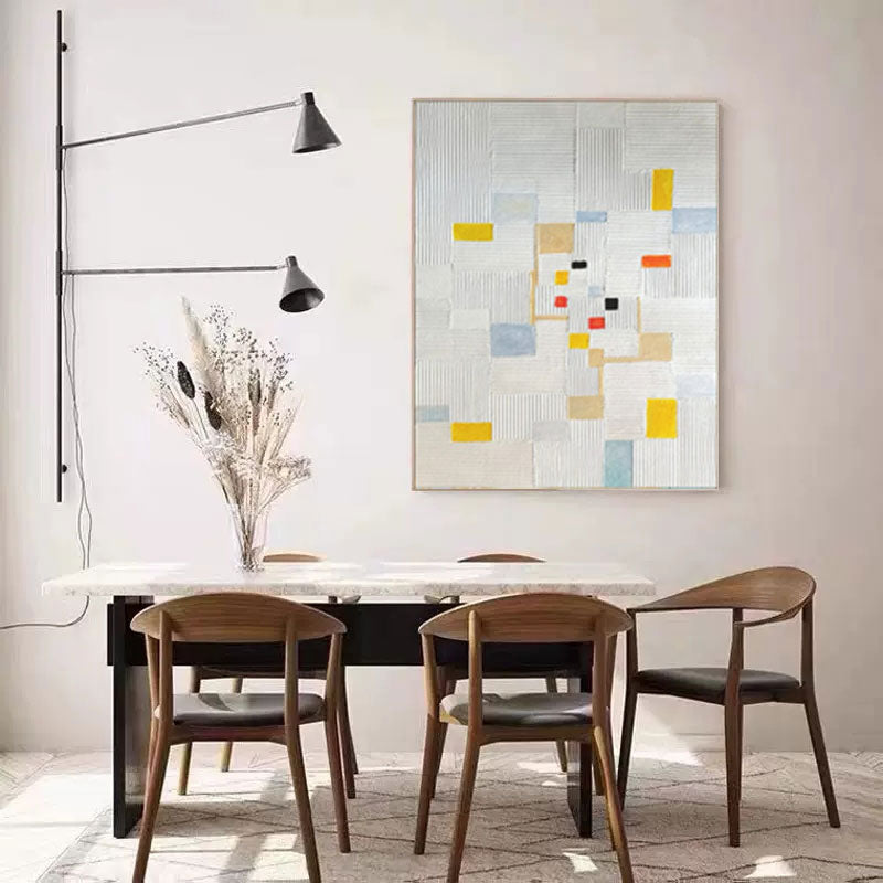 Wallart Geometric Abstract Line Art Canvas