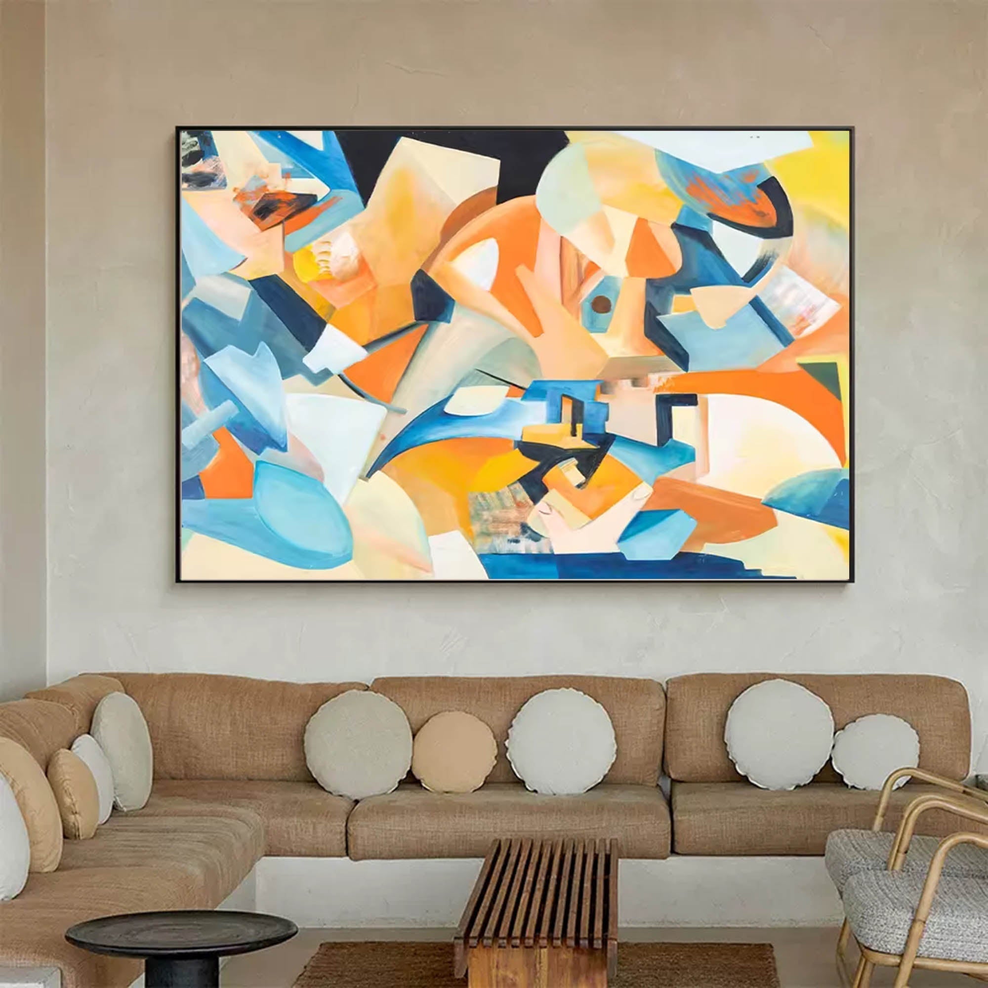 Wallart Geometric Abstract Colorful Art