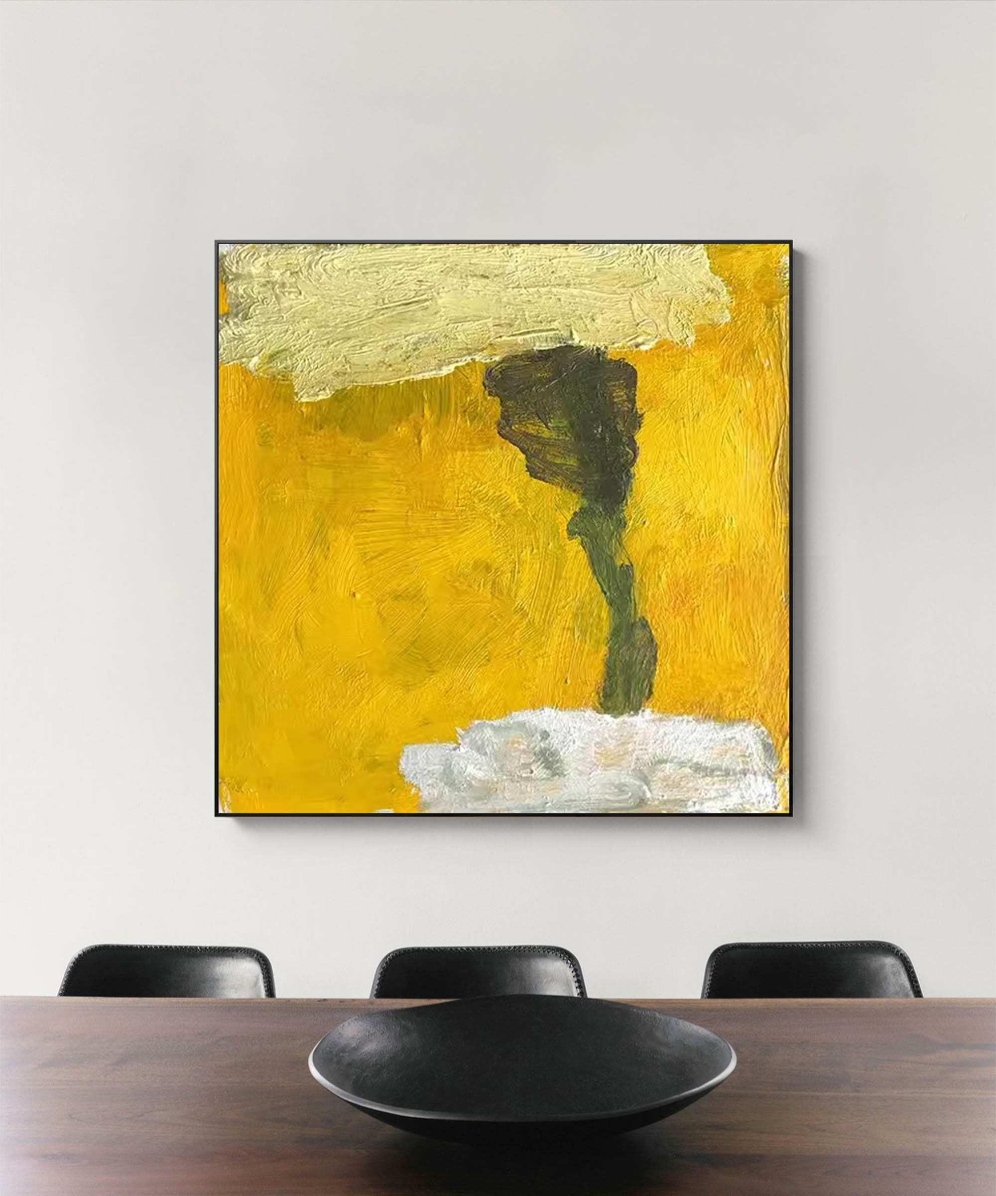 Wallart Golden Dreamscape Oil Painting