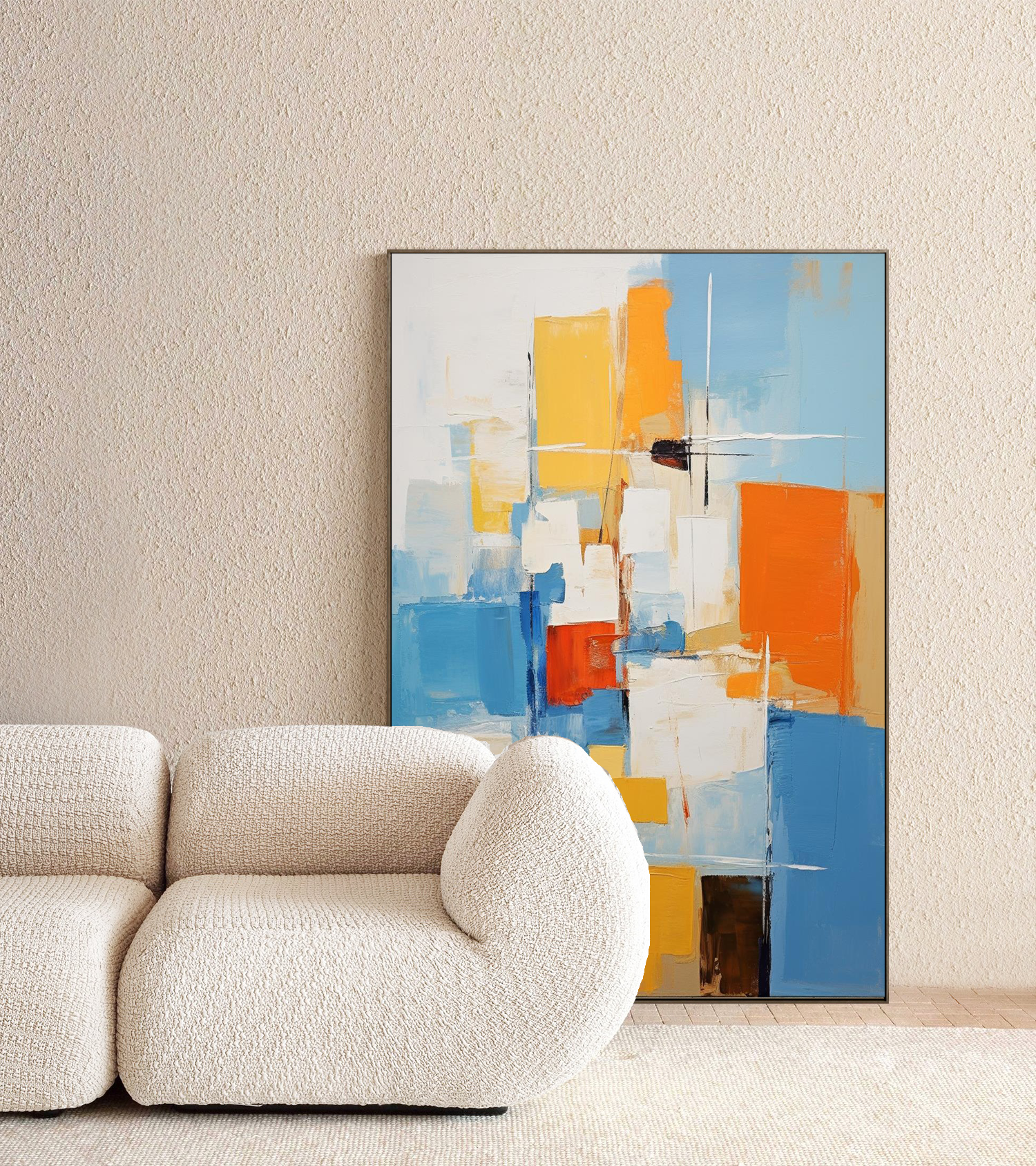 Wallart Geometric Energy: Bold Abstract Blocks