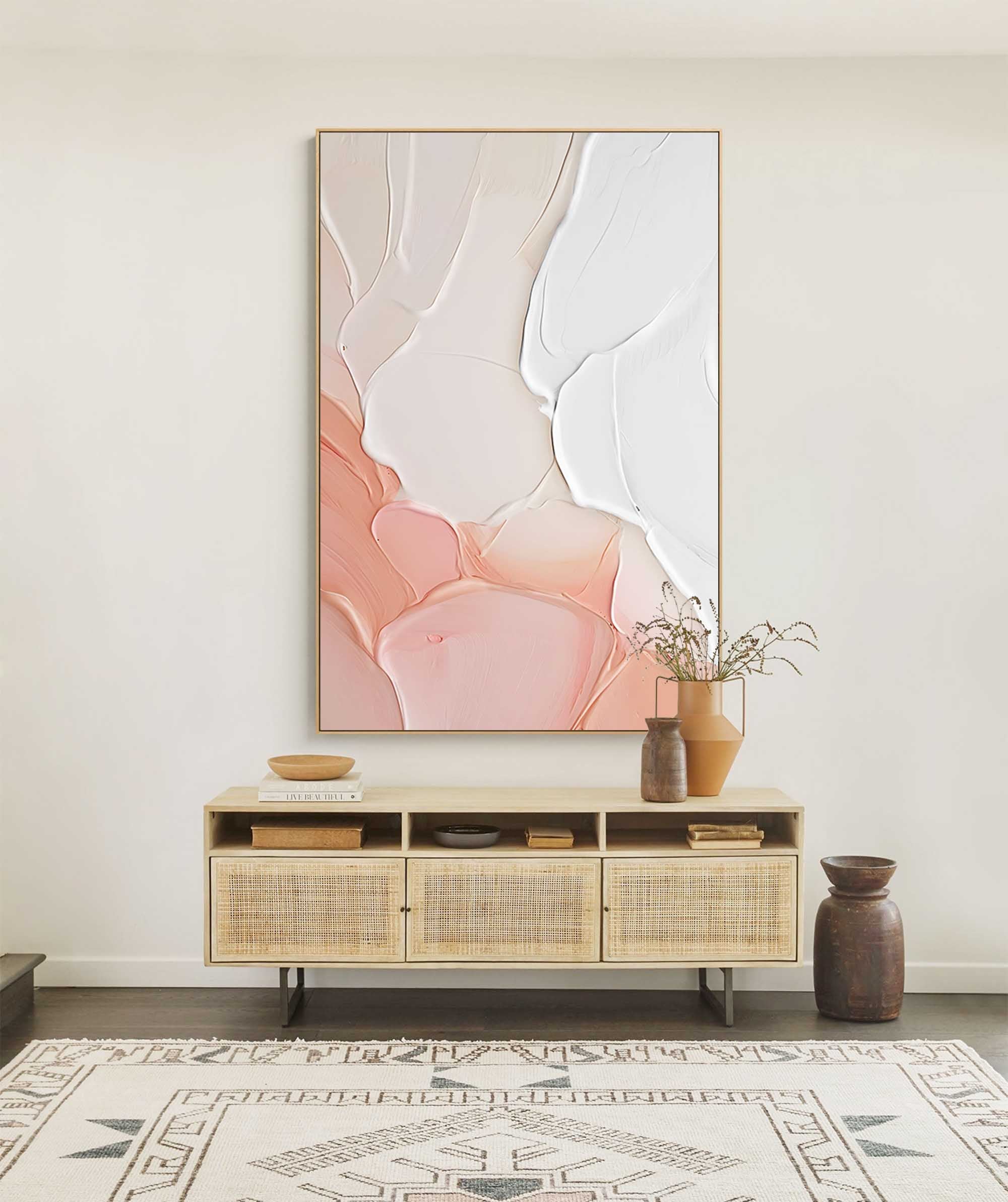 Wallart Soft Pastel Minimalist Canvas Art