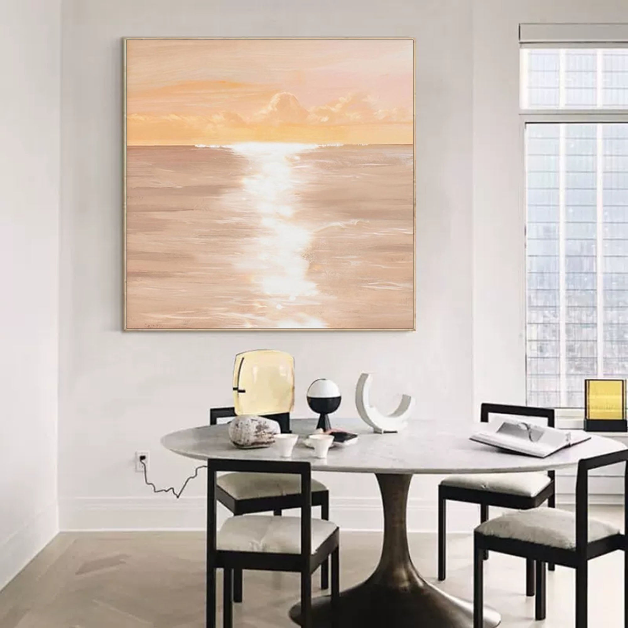 Wallart Golden Horizon at Sunset