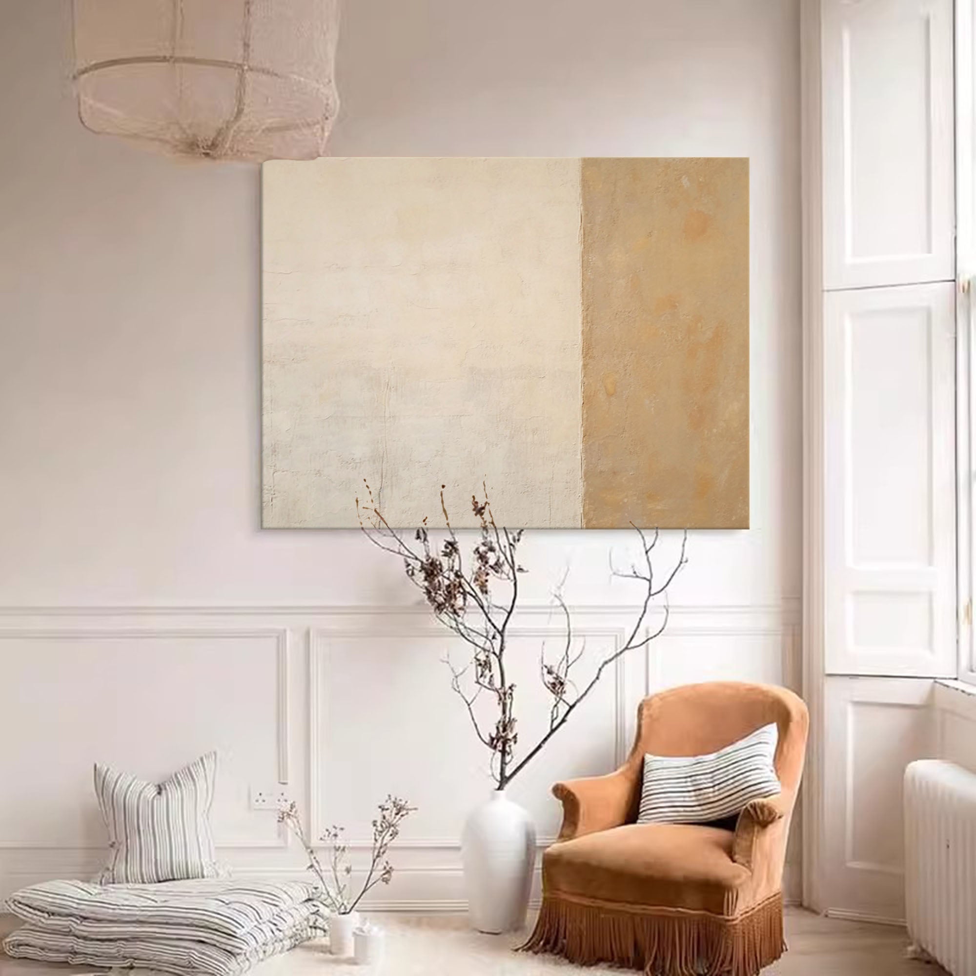 Wallart Earthy Minimalist Abstract Canvas