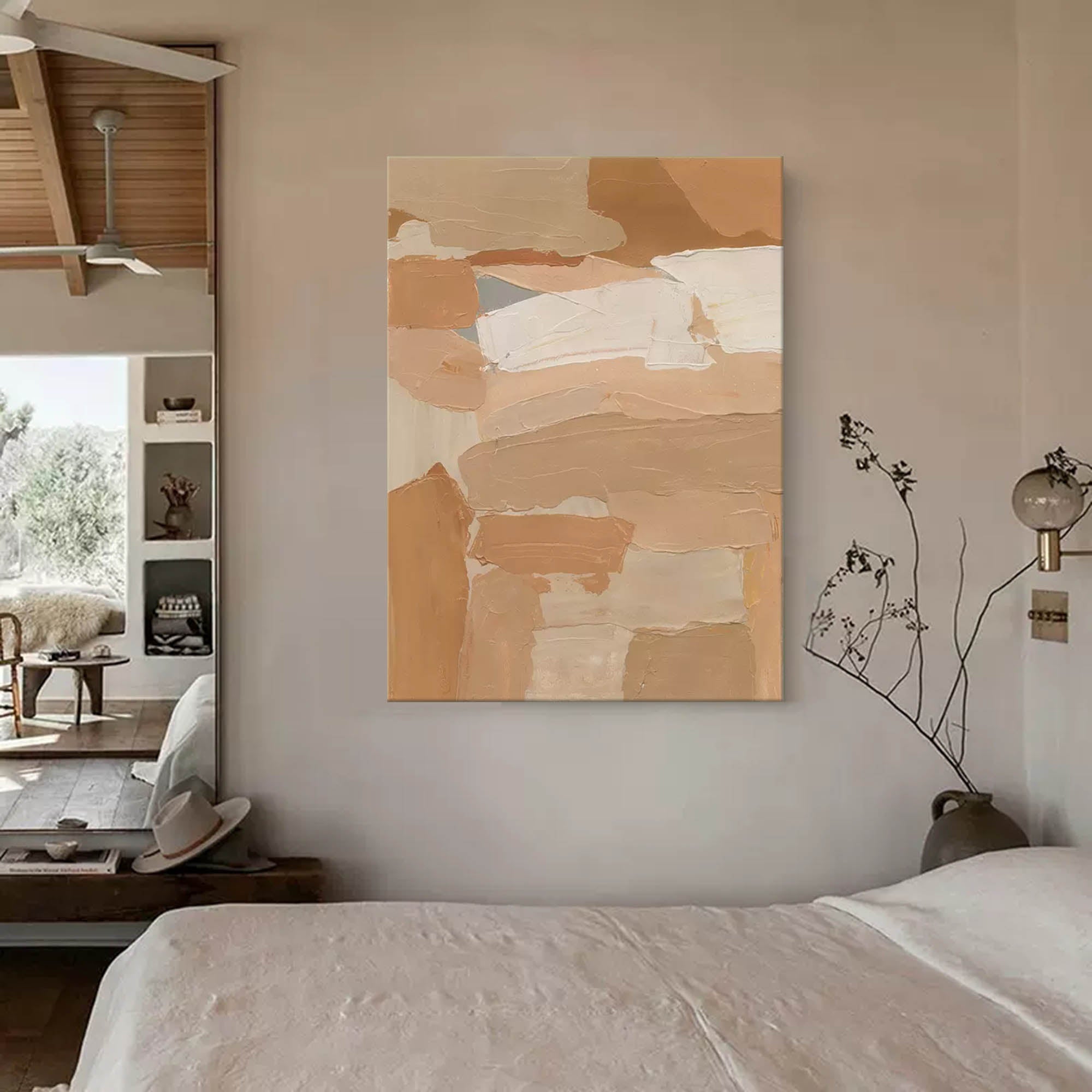 Wallart Earthy Abstract Textured Canvas Art