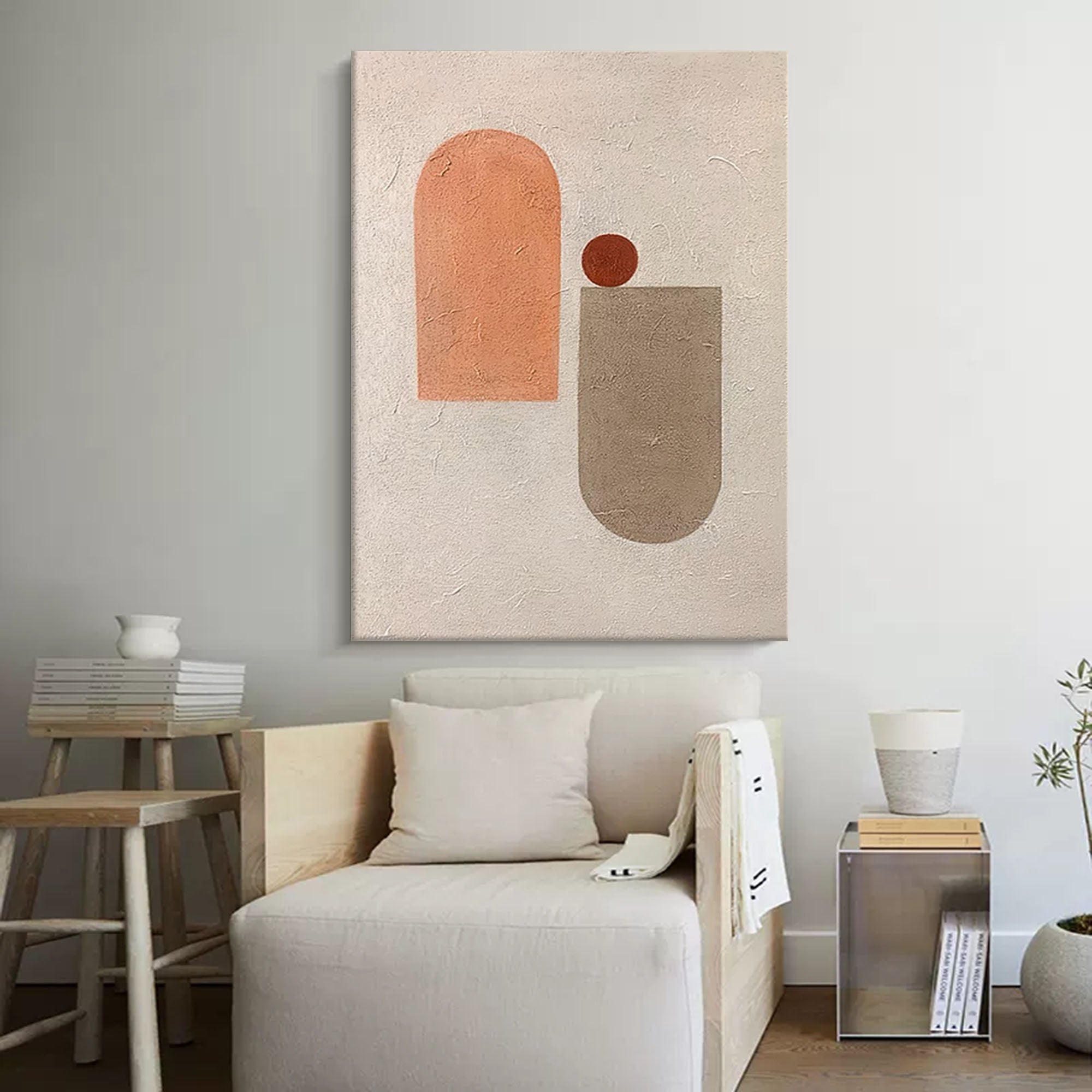 Wallart Minimalist Geometric Abstract Art