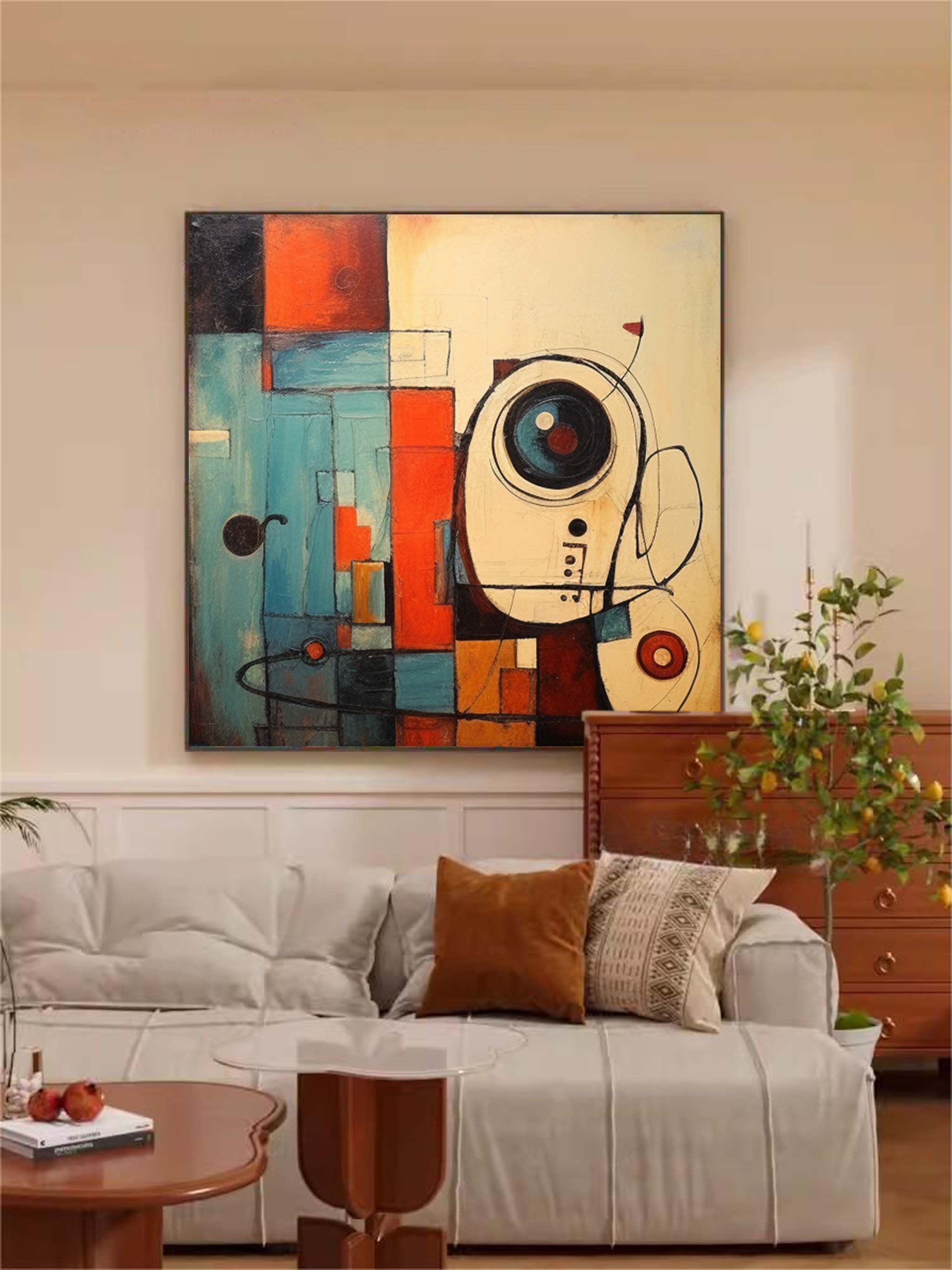 Wallart Abstract Canvas Art #AB320