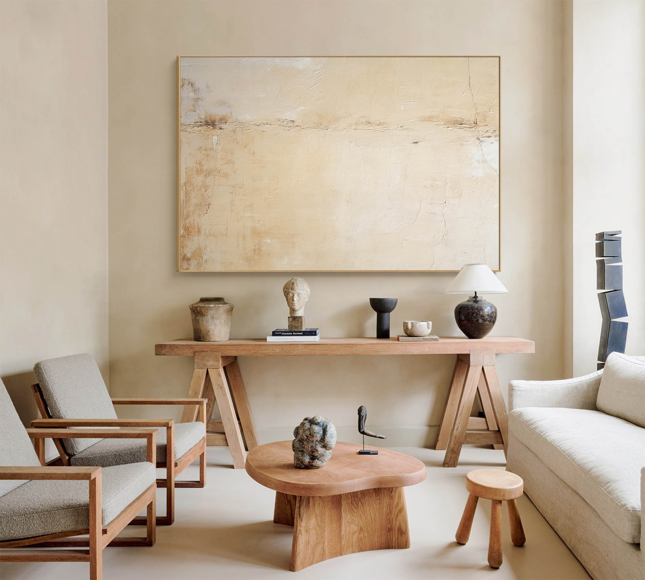 Wallart Minimalist Earthy Textured Canvas