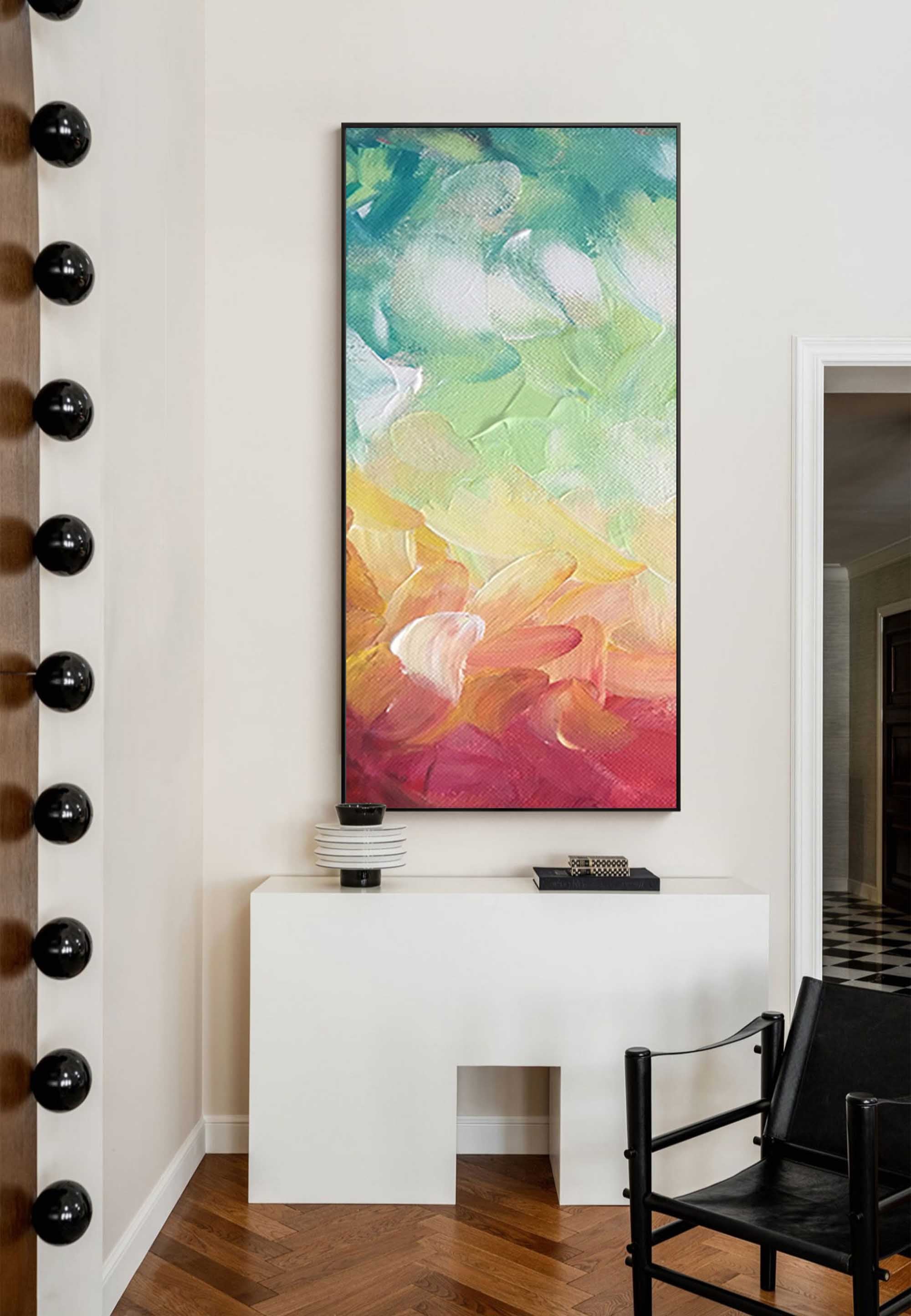 Wallart Vivid Abstract Textured Oil Painting