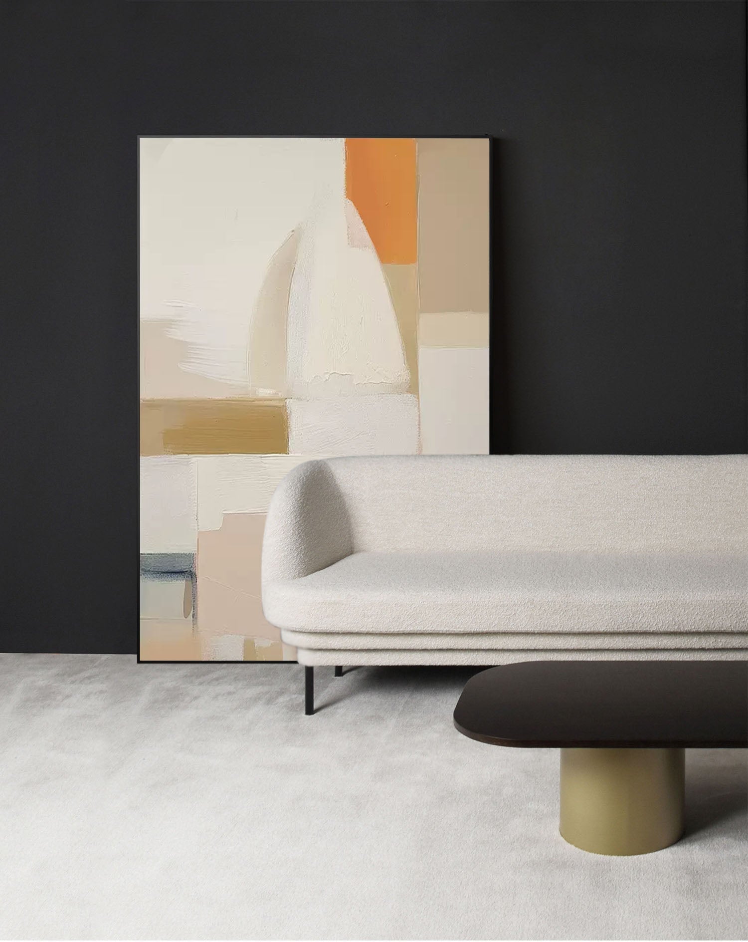 Wallart Warm Minimalist Geometric Abstract