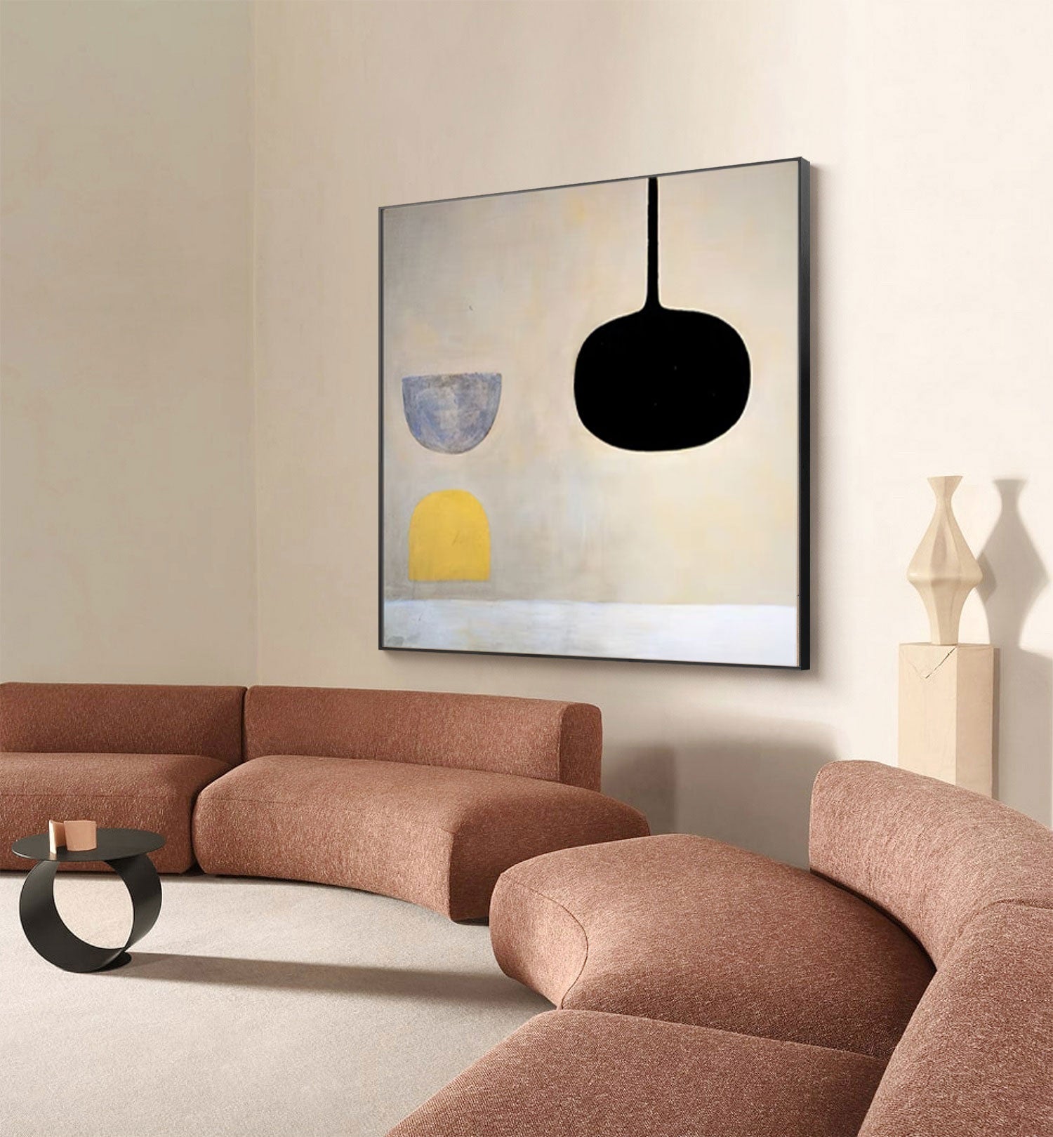 Wallart Modern Minimalist Abstract Oil Painting