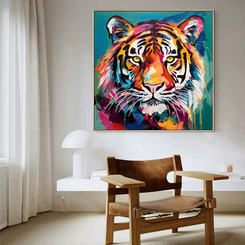 Wallart Radiant Tiger in Technicolor