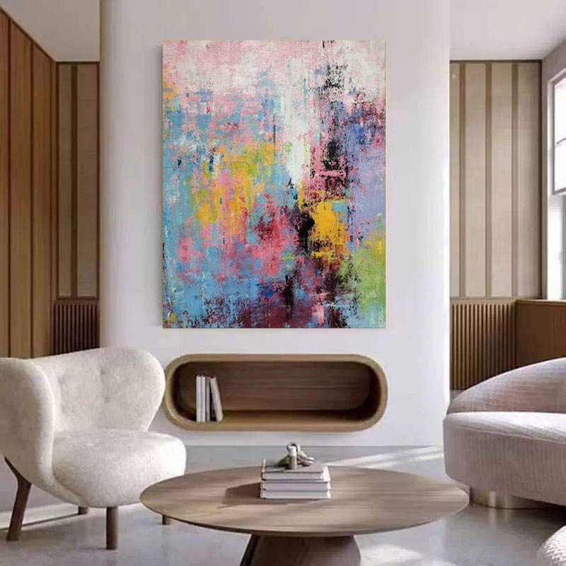 Wallart Soft Pastel Abstract Wall Art