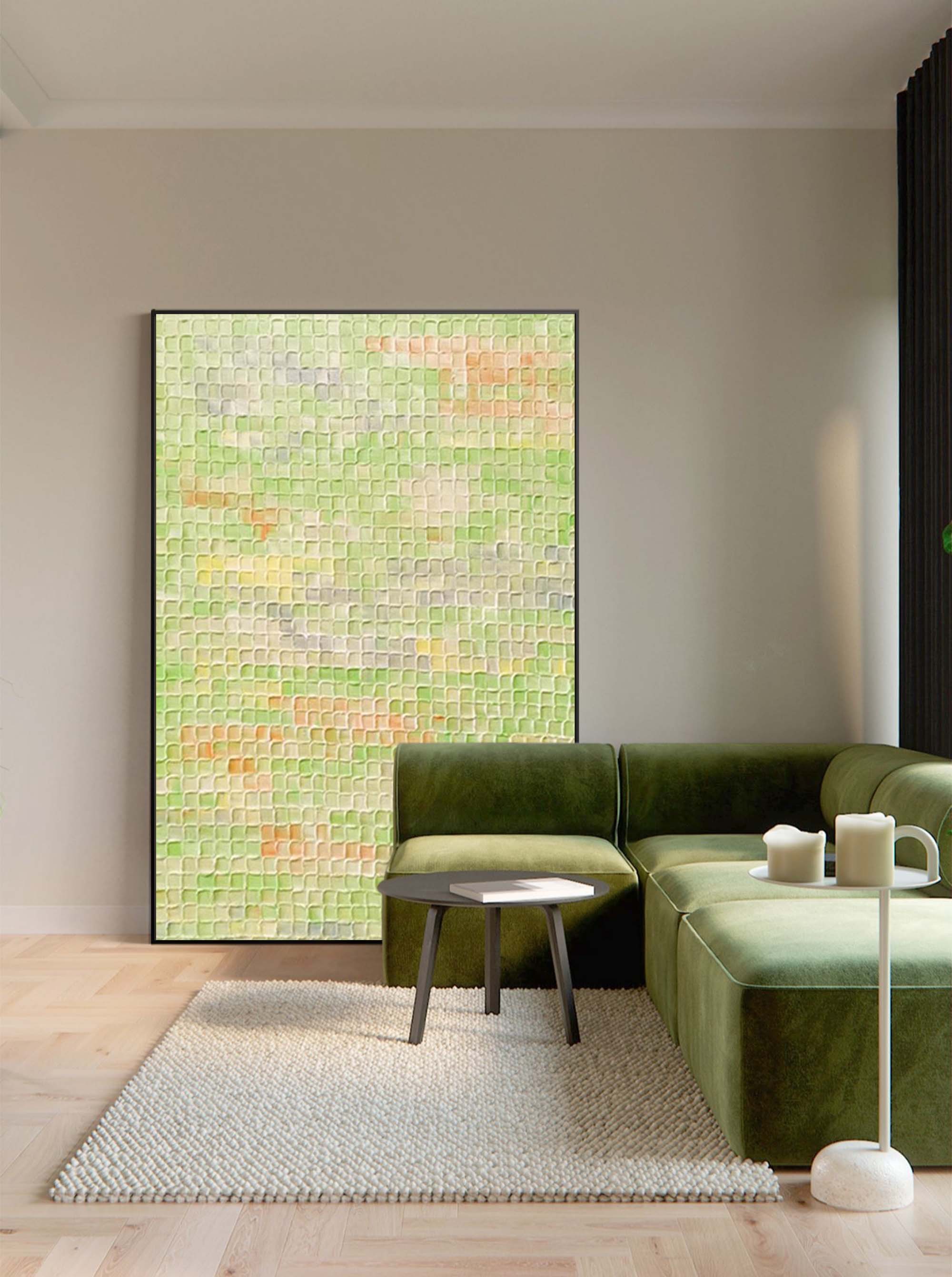 Wallart Spring Fields Textured Abstract Art