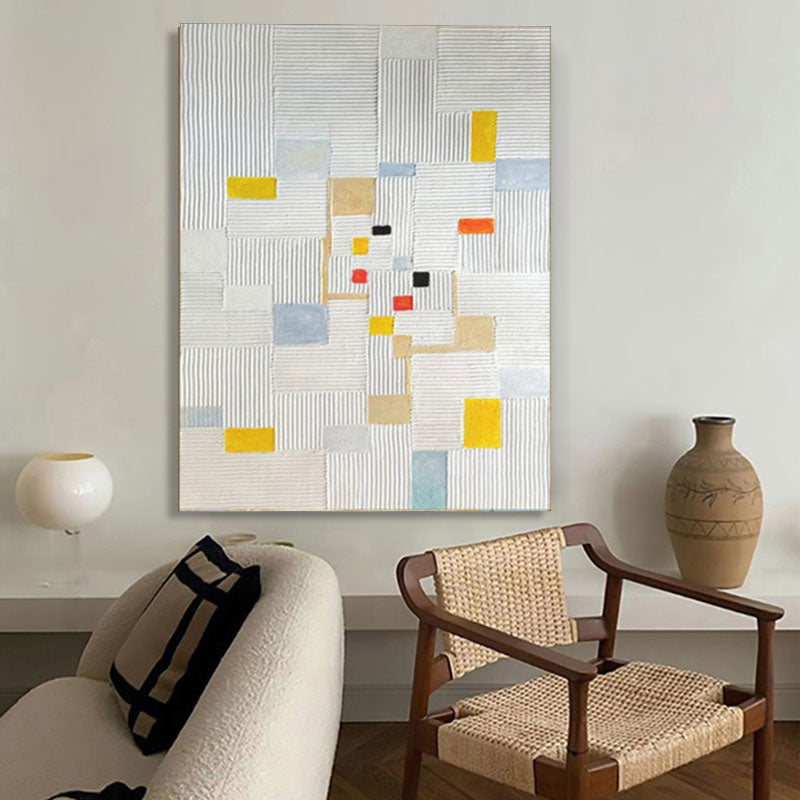 Wallart Geometric Abstract Line Art Canvas