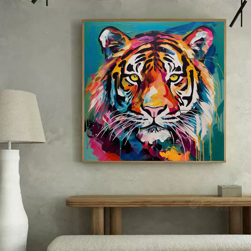 Wallart Radiant Tiger in Technicolor