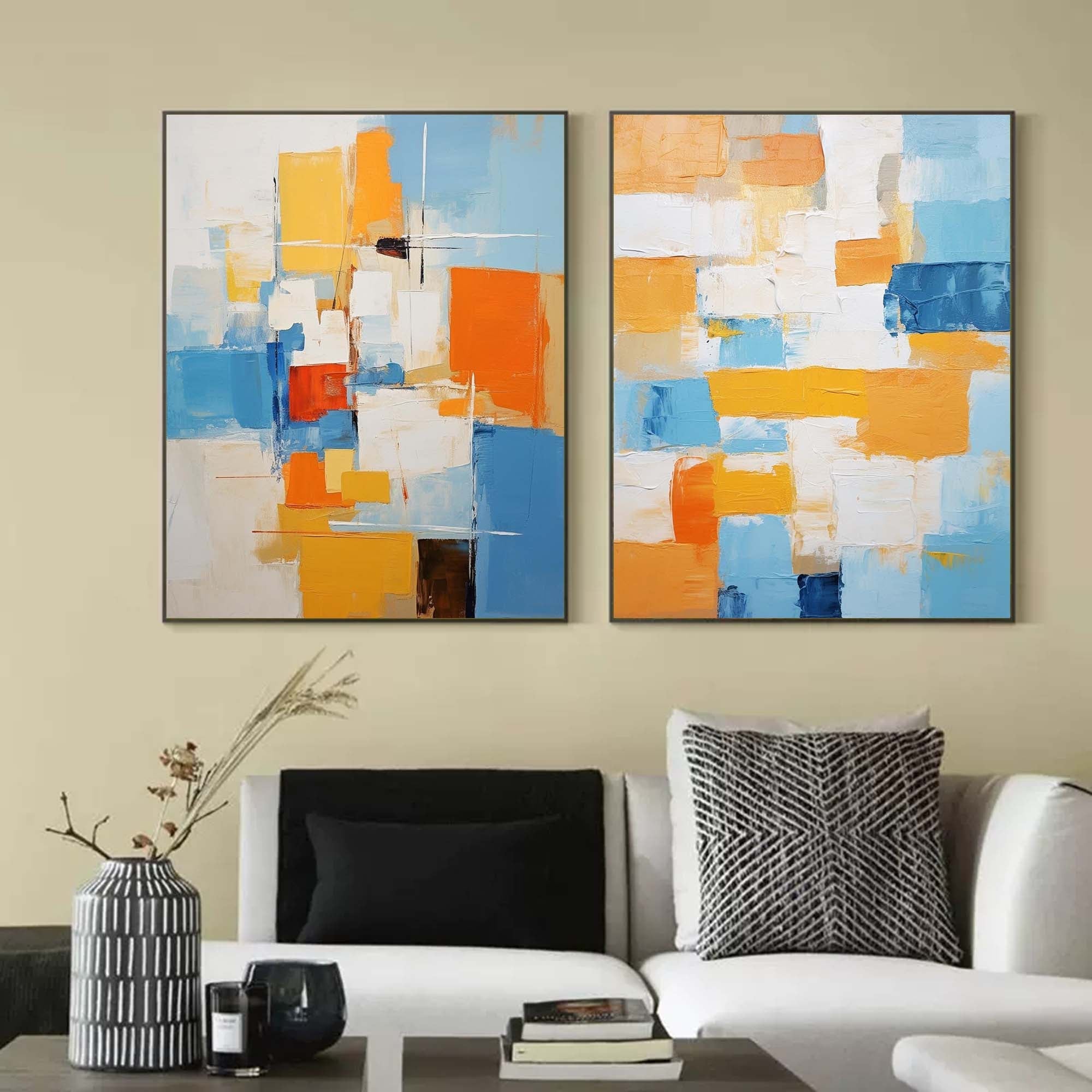 Wallart Vibrant Abstract Color Harmony
