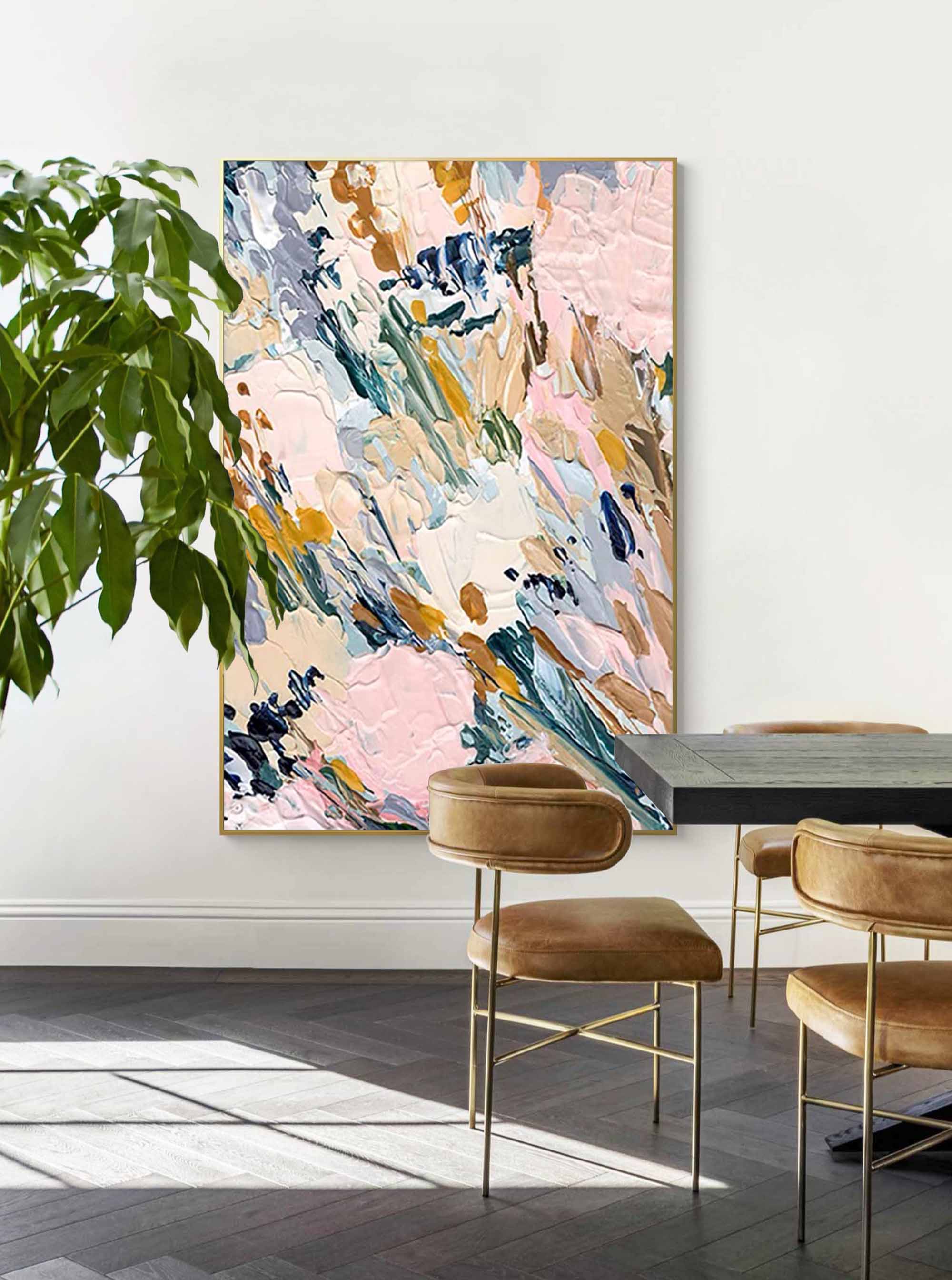 Wallart Pastel Bloom Abstract