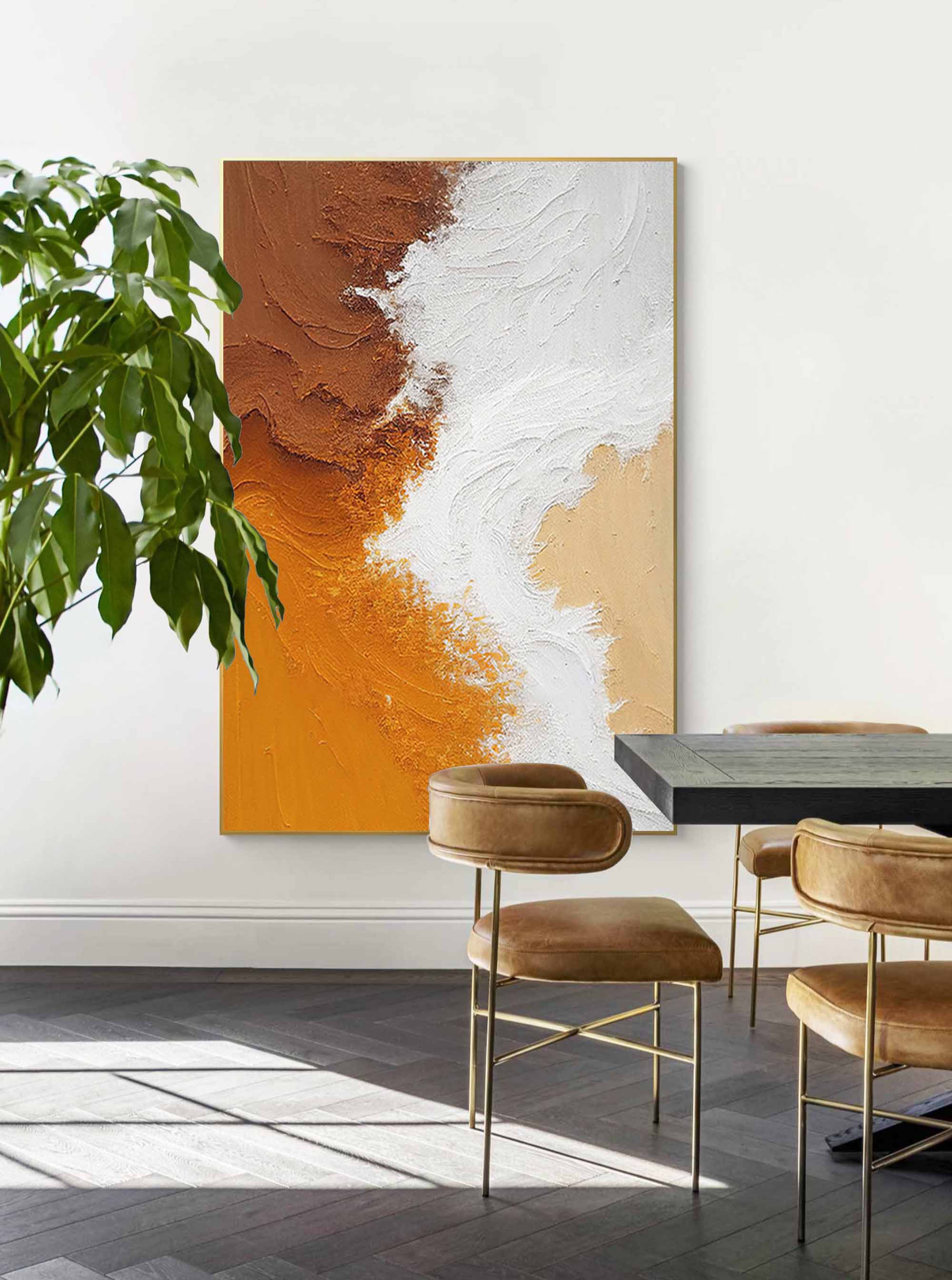 Wallart Textured Earth Tones Abstract Art
