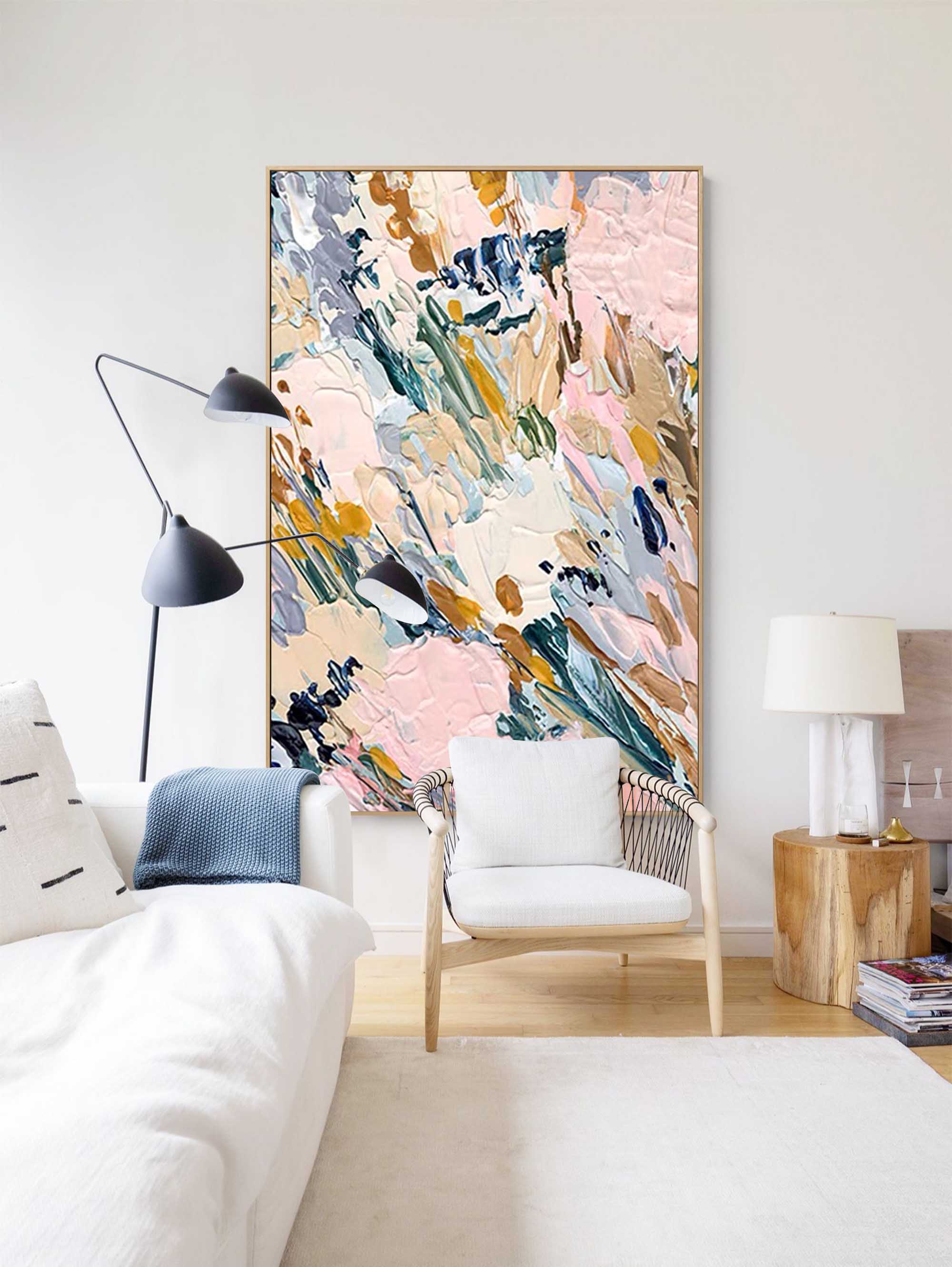 Wallart Pastel Bloom Abstract