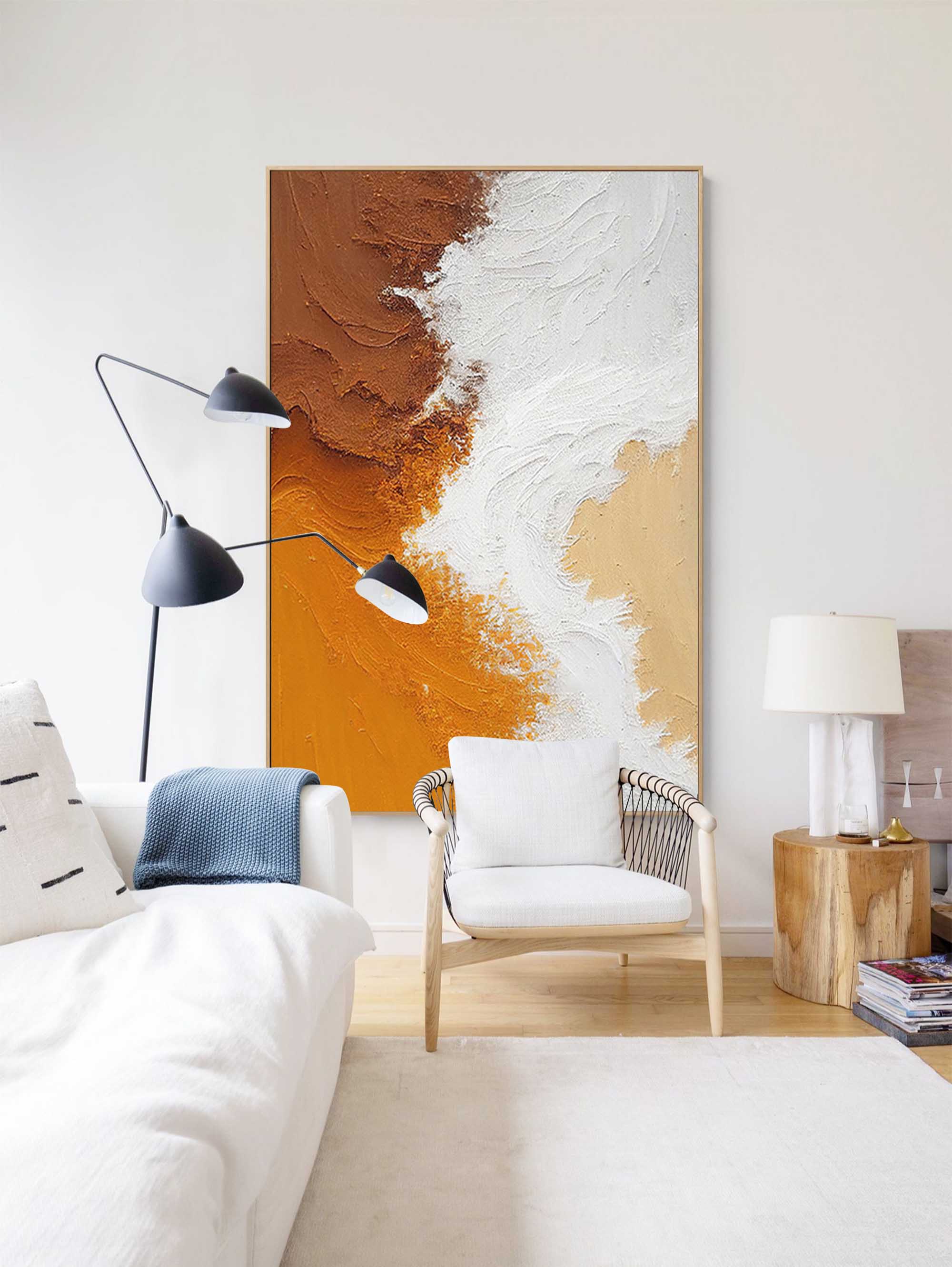 Wallart Textured Earth Tones Abstract Art