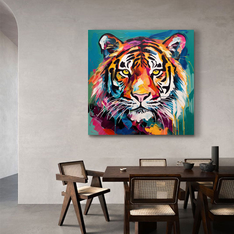 Wallart Radiant Tiger in Technicolor