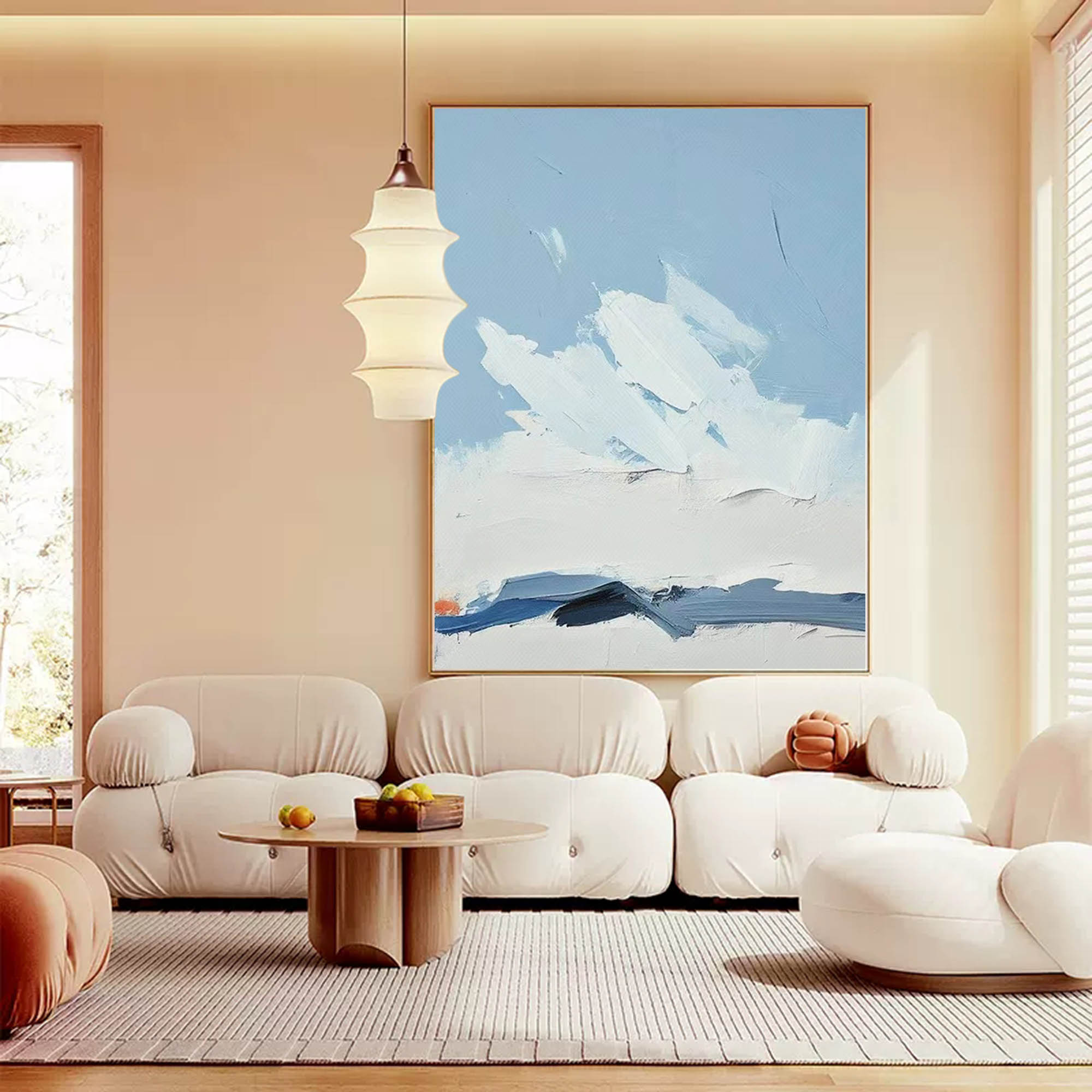 Wallart Serene Sky Abstract Minimalist Canvas Art