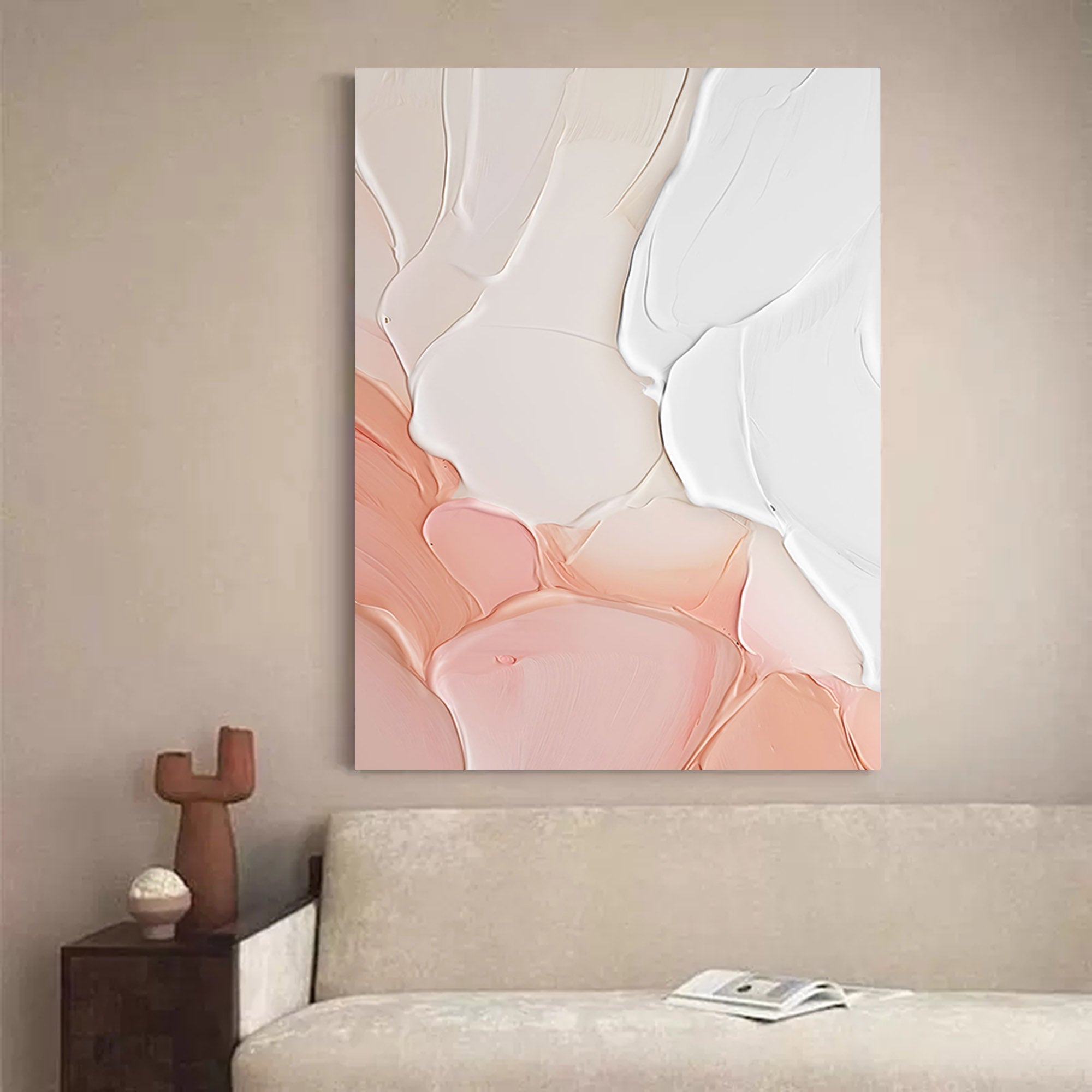 Wallart Soft Pastel Minimalist Canvas Art