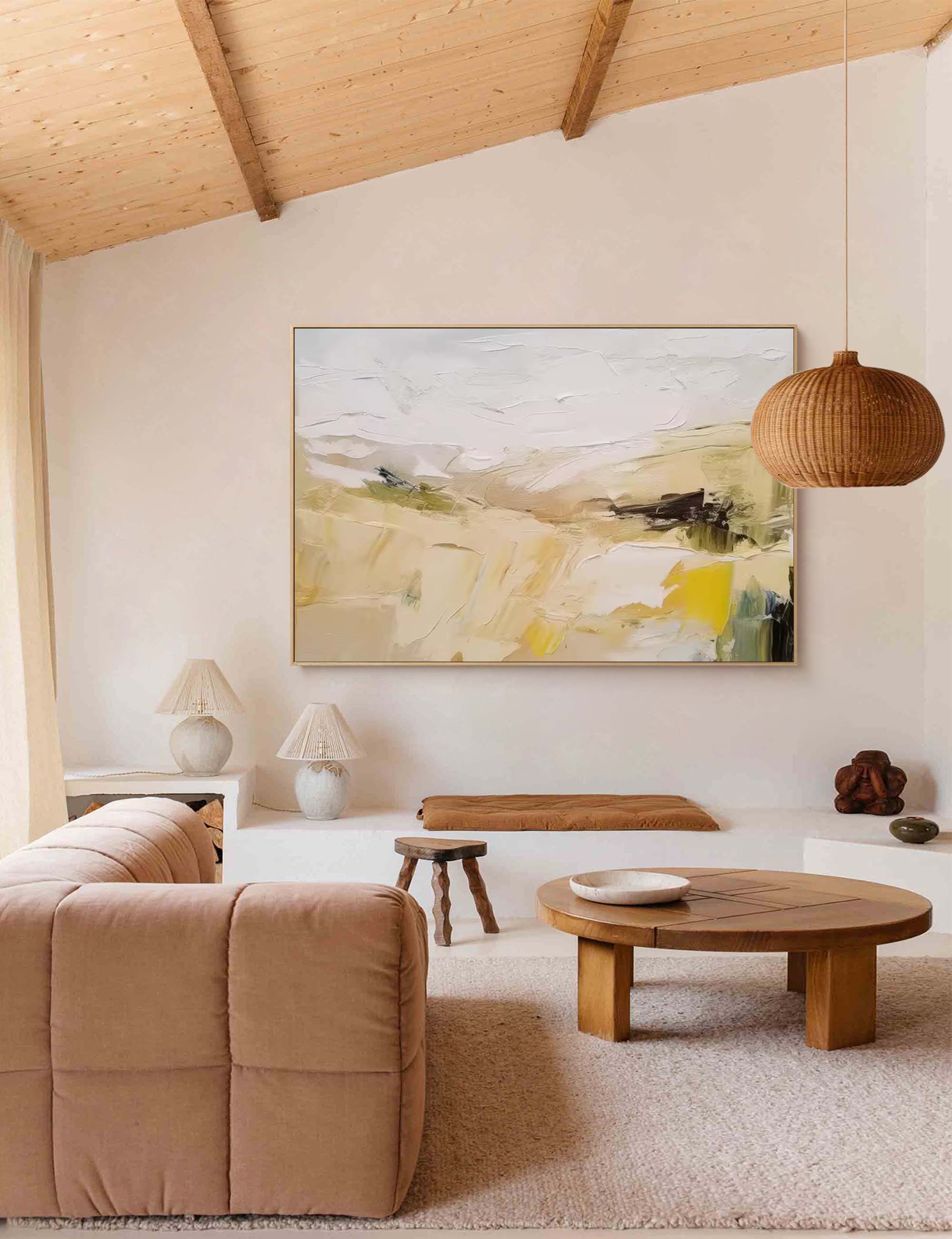 Wallart Textured Minimalist Landscape Art