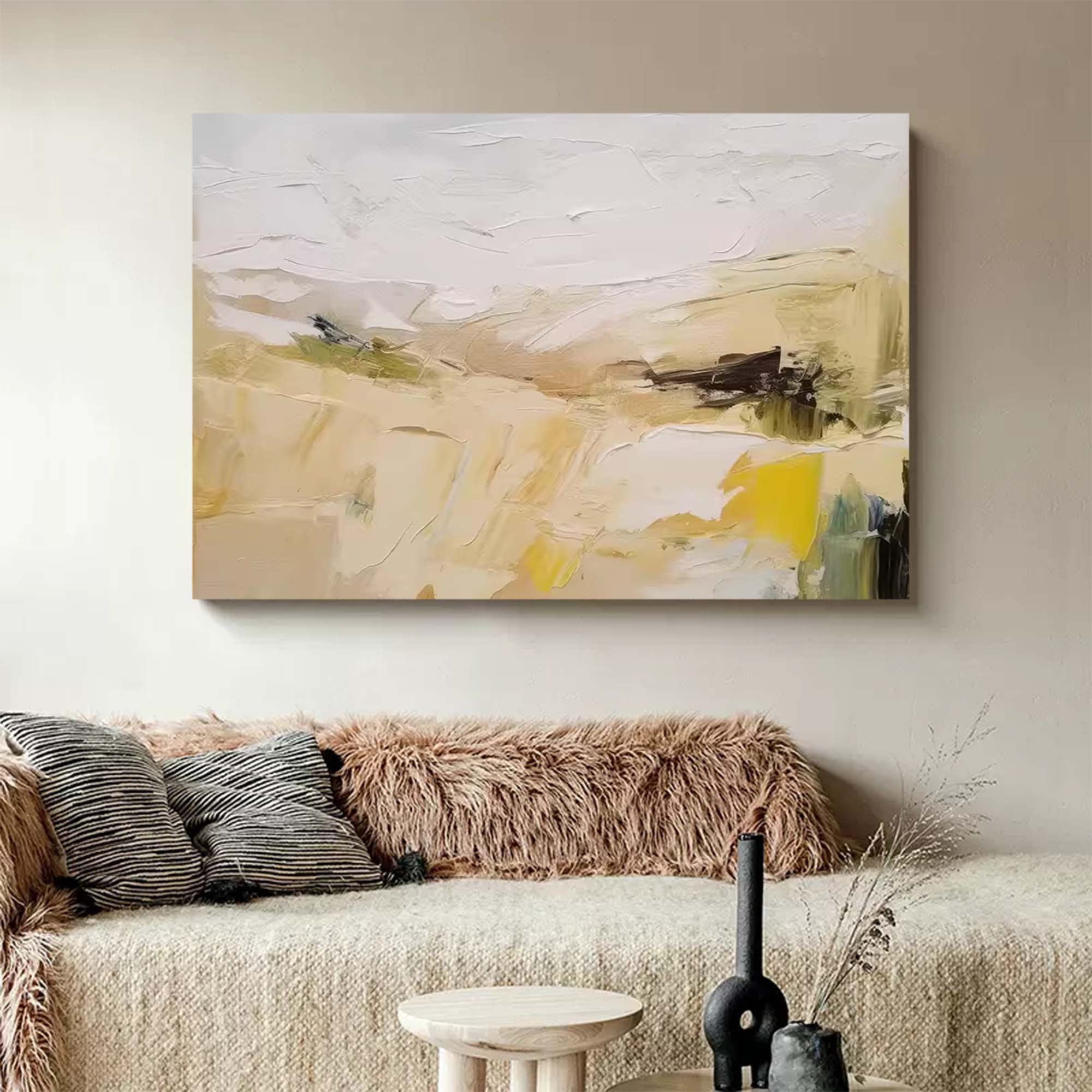 Wallart Textured Minimalist Landscape Art
