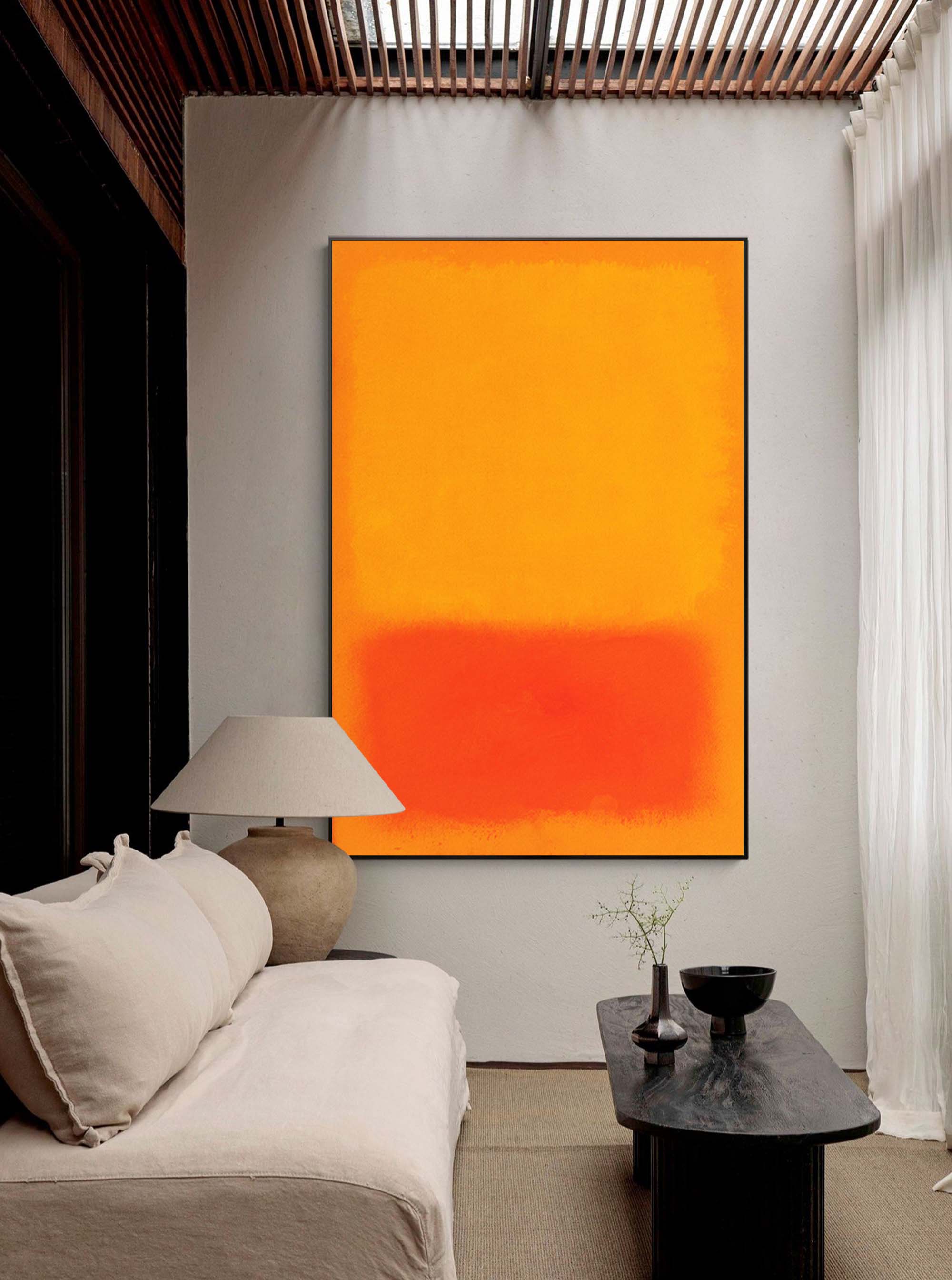 Wallart Bold Warm Toned Abstract Art