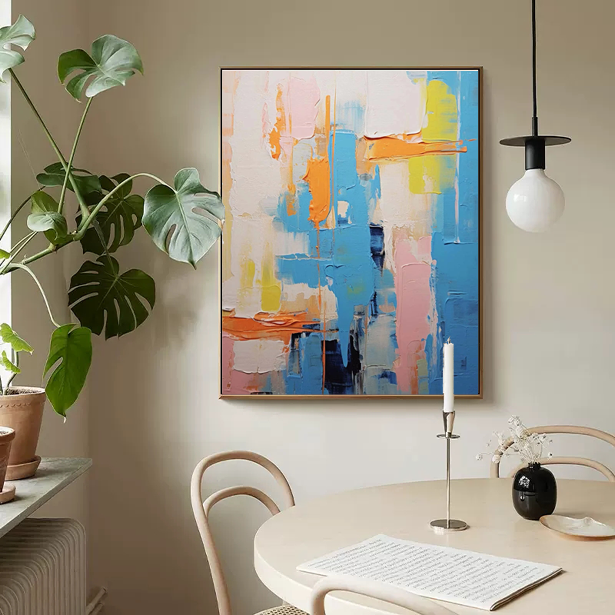Wallart Vibrant Layers: Abstract Color Play