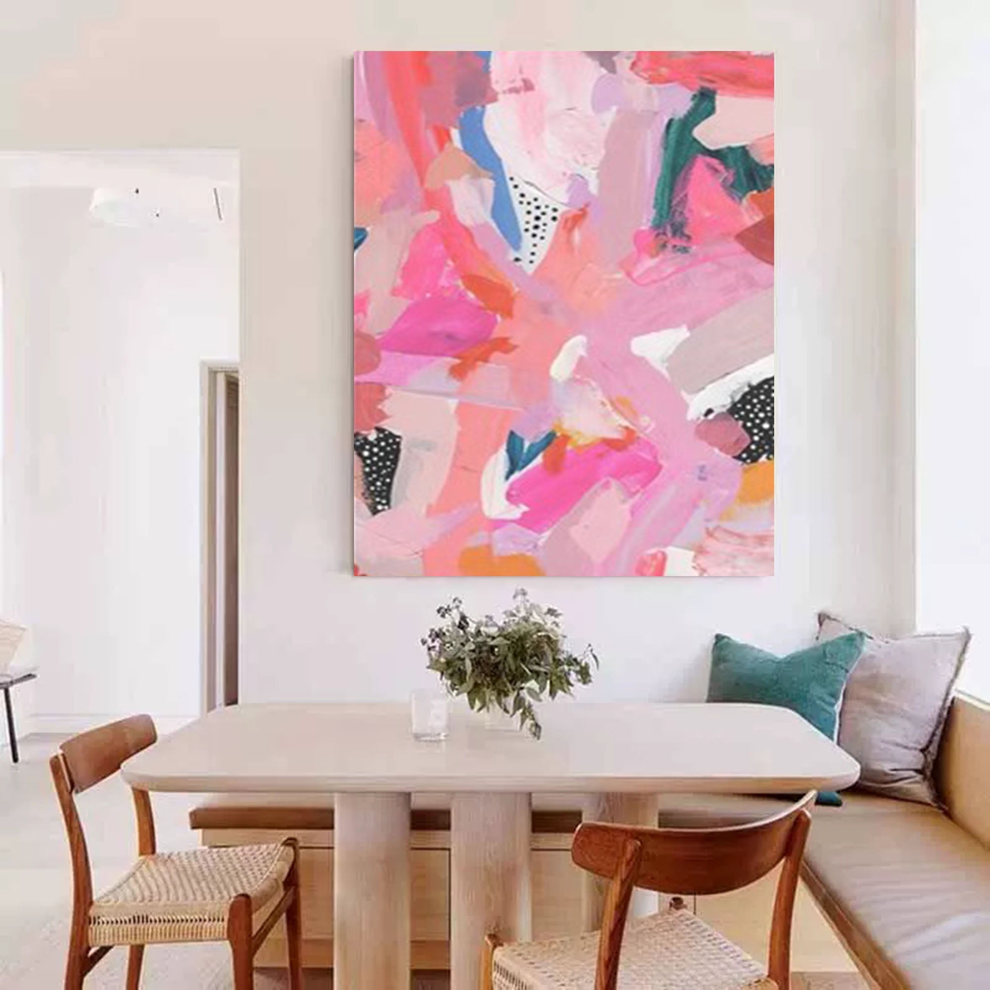 Wallart Vibrant Play of Pink