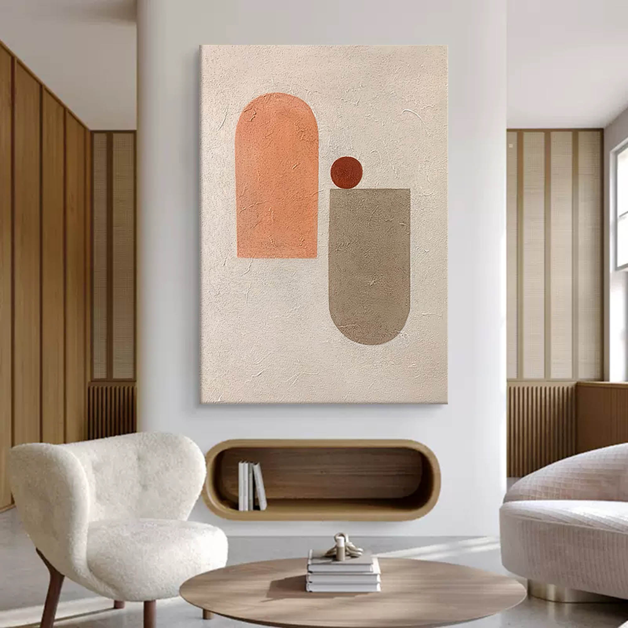 Wallart Minimalist Geometric Abstract Art