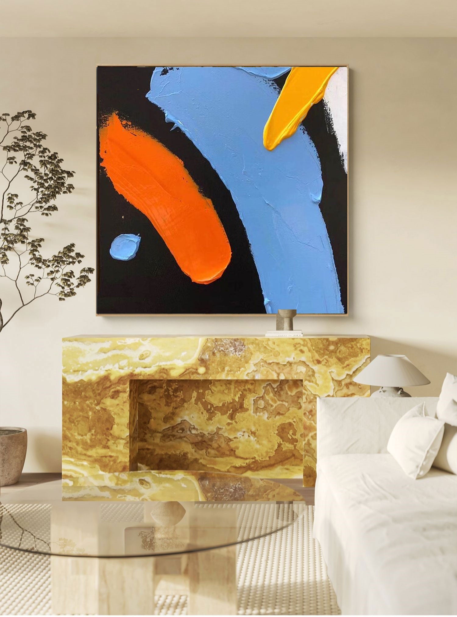 Wallart Bold Minimalist Abstract Canvas