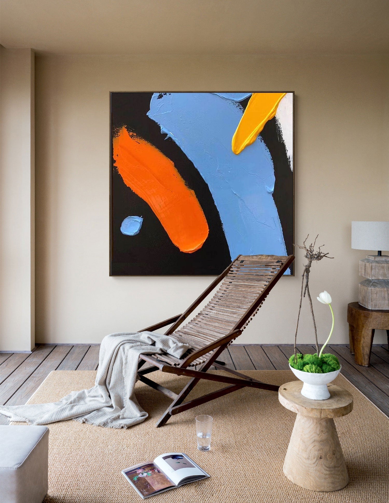 Wallart Bold Minimalist Abstract Canvas