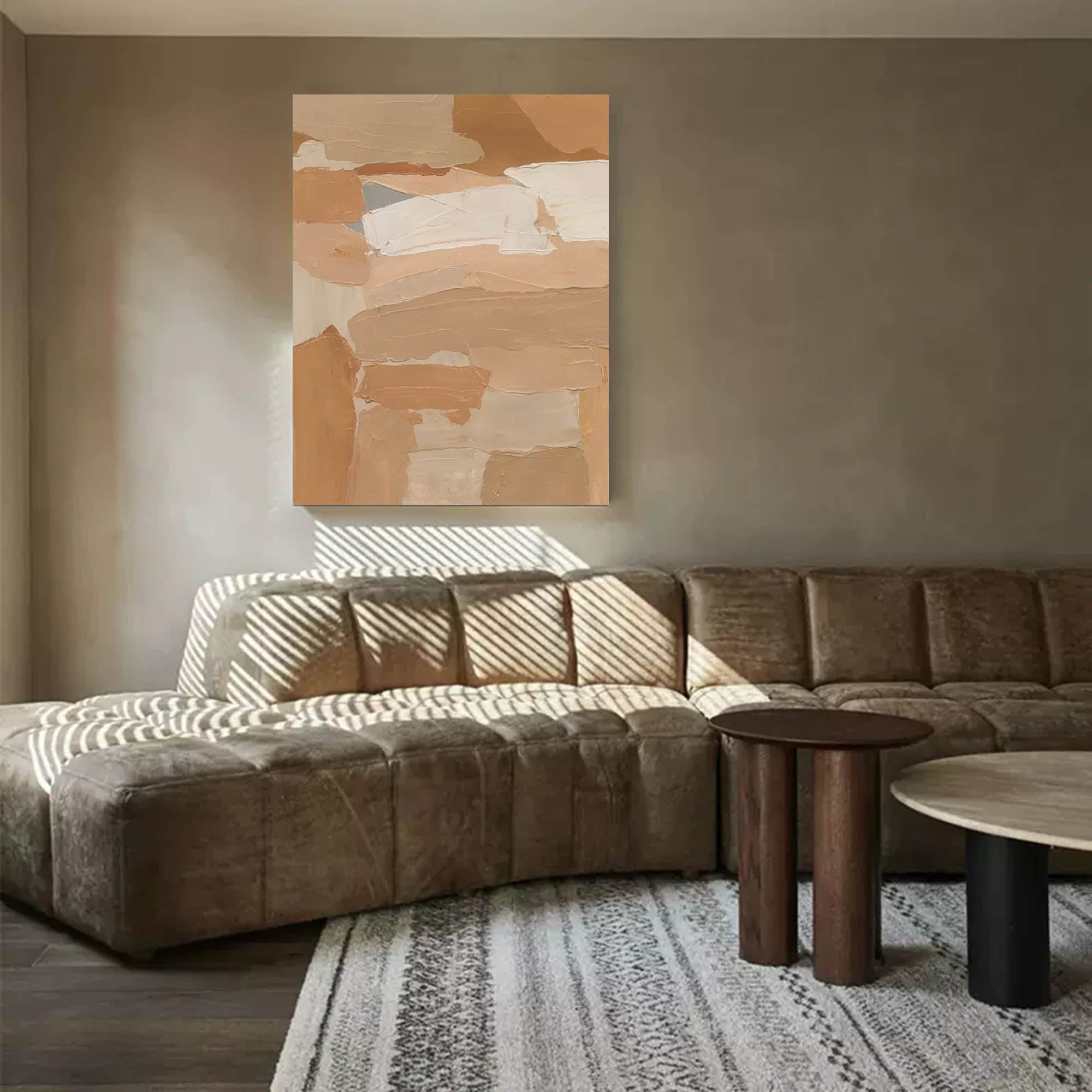 Wallart Earthy Abstract Textured Canvas Art