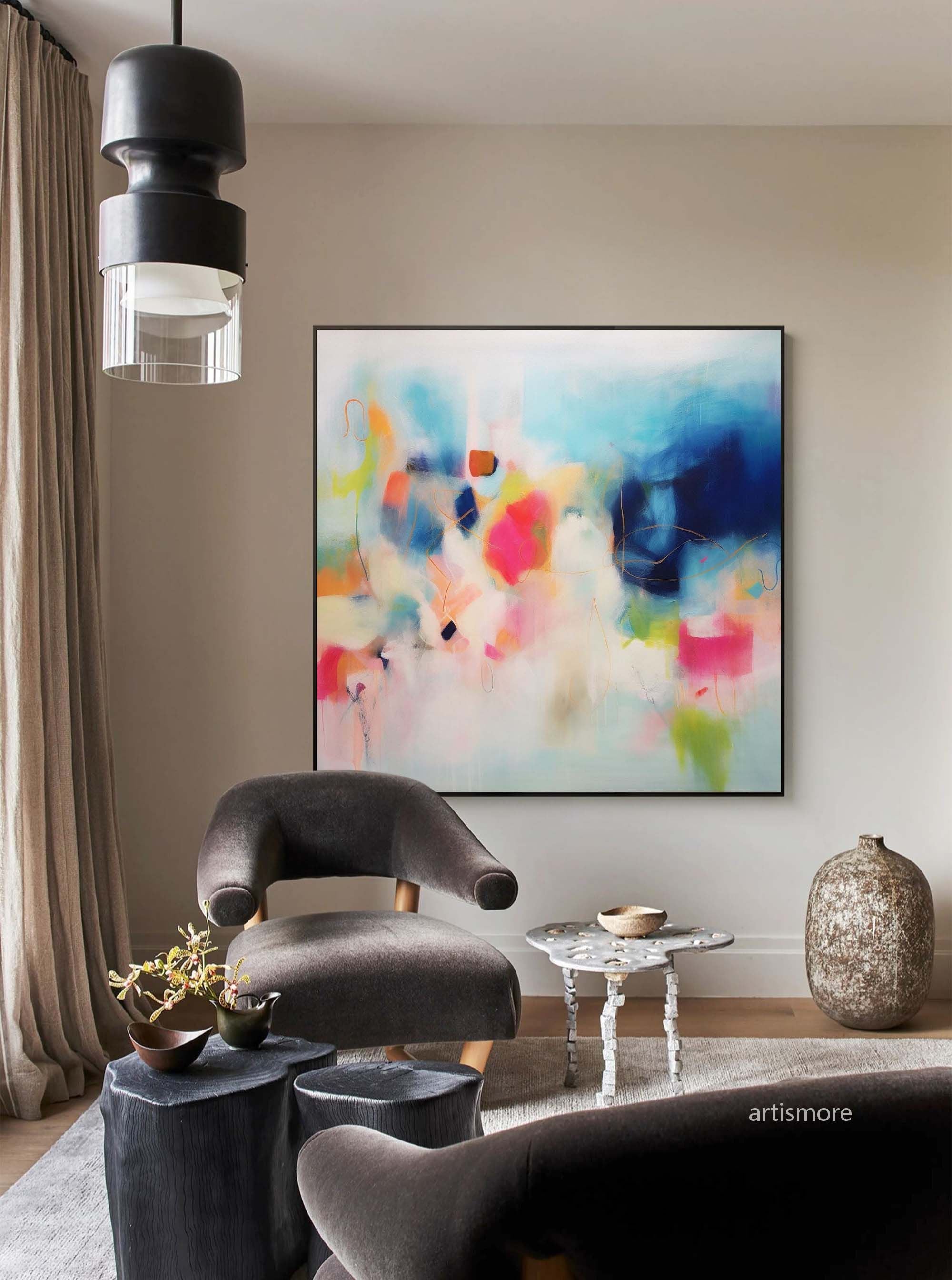Wallart Bright Abstract Dreamscape Art