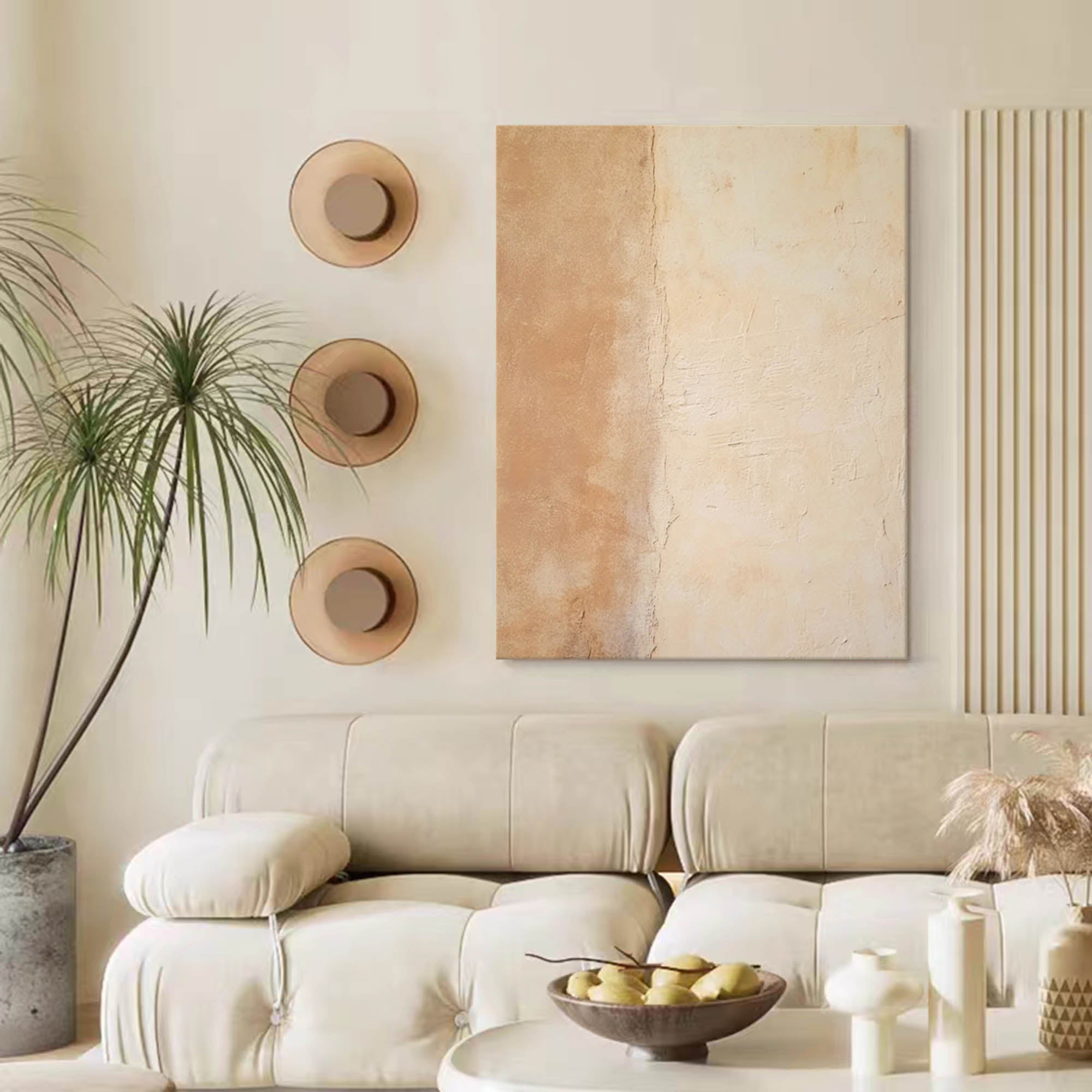 Wallart Neutral Earth Tones Abstract Art