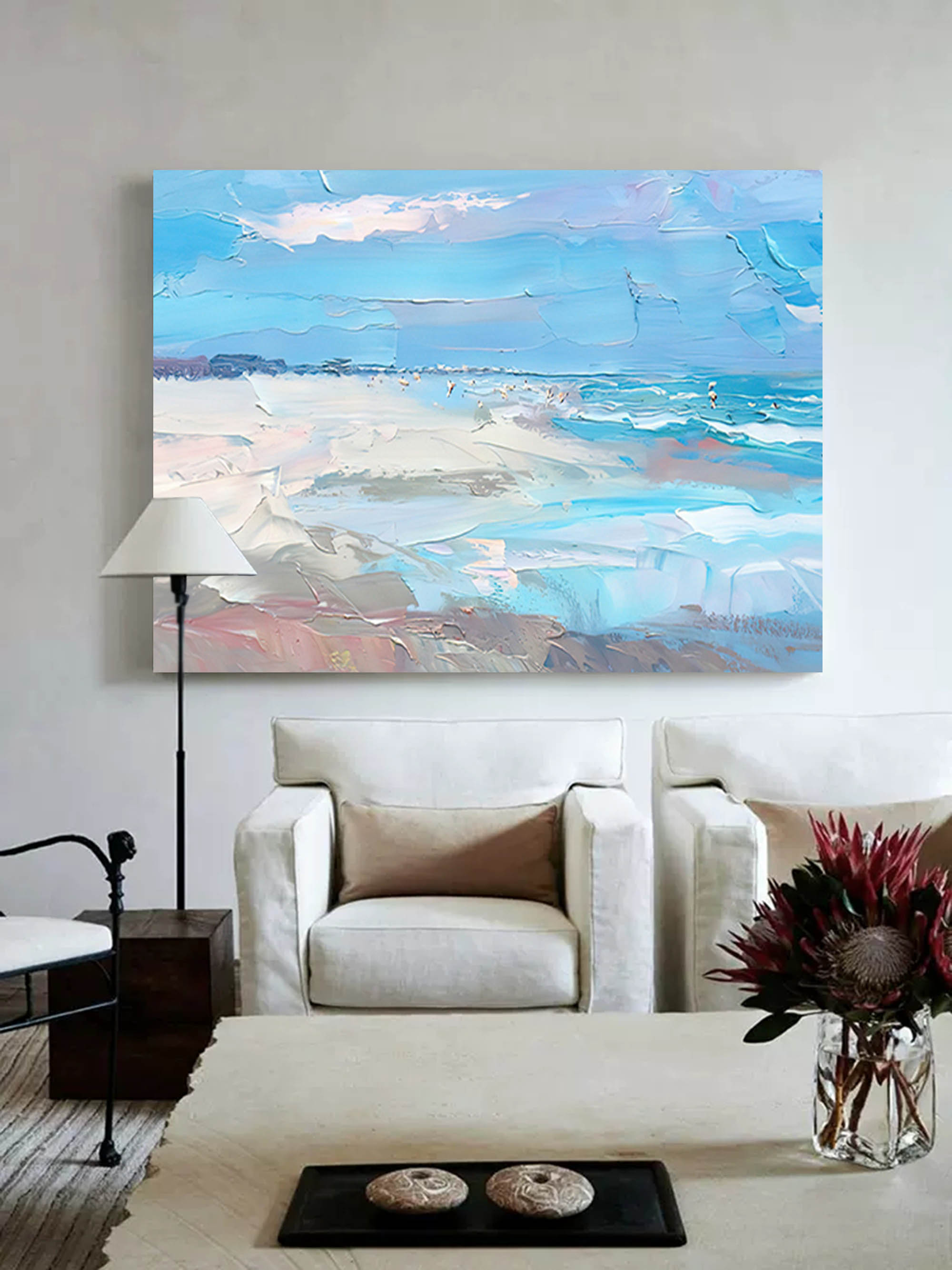 Wallart Coastal Breeze in Abstract