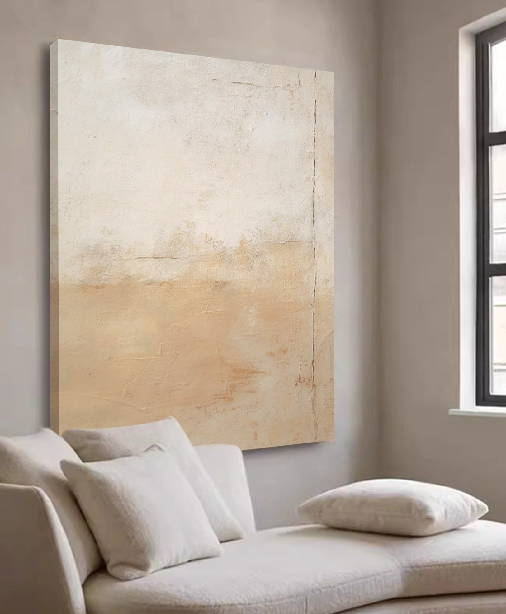 Wallart Neutral Textured Minimalist Art