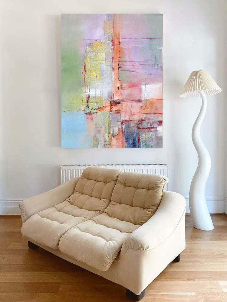 Wallart Pastel Abstract Textured Painting