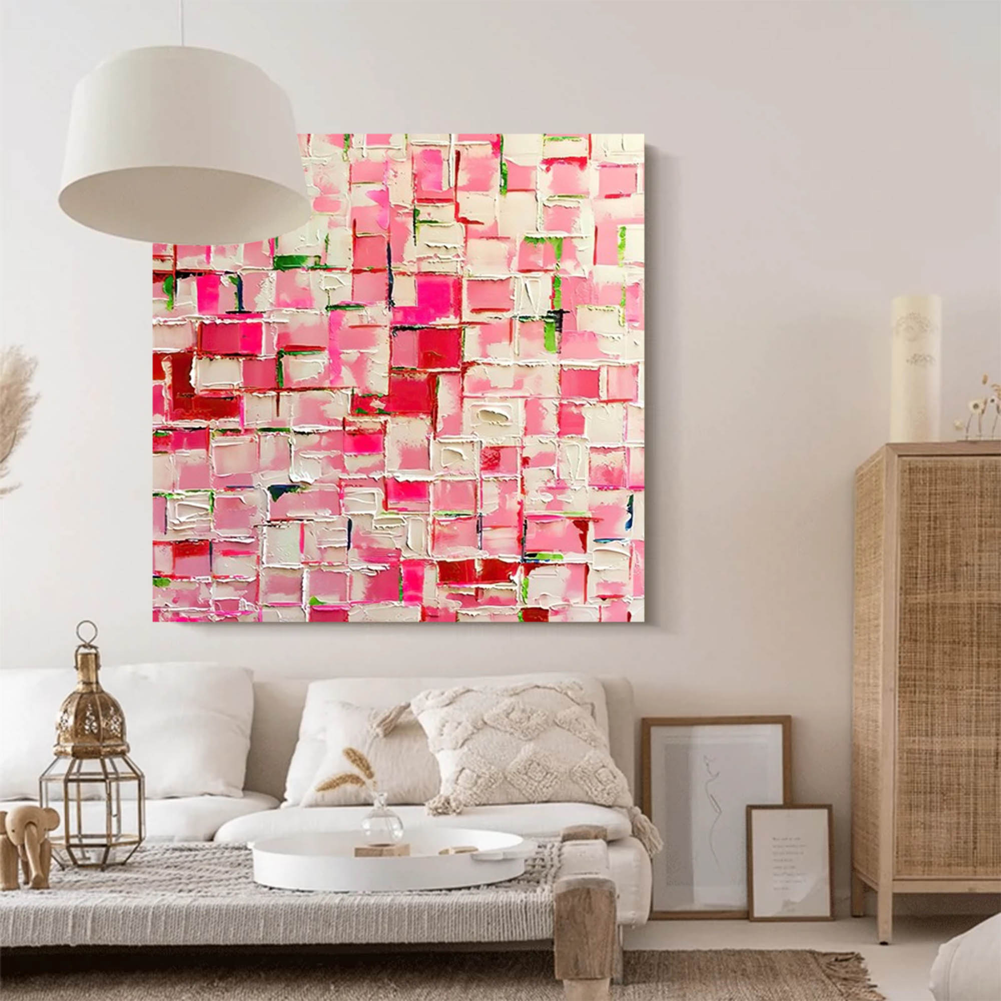 Wallart Spring Mosaic in Pink
