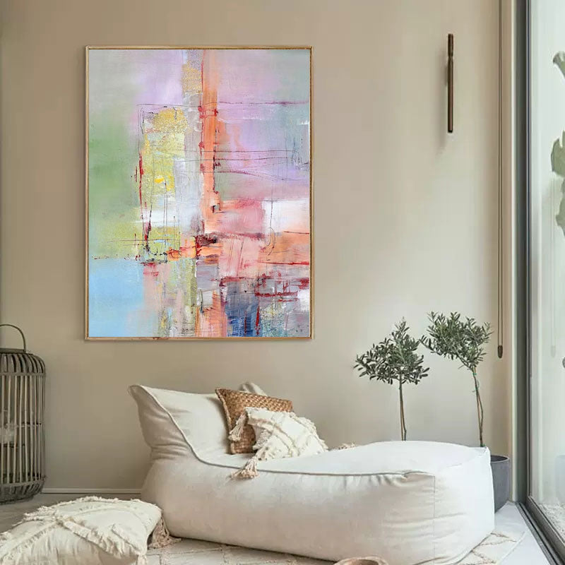 Wallart Pastel Abstract Textured Painting
