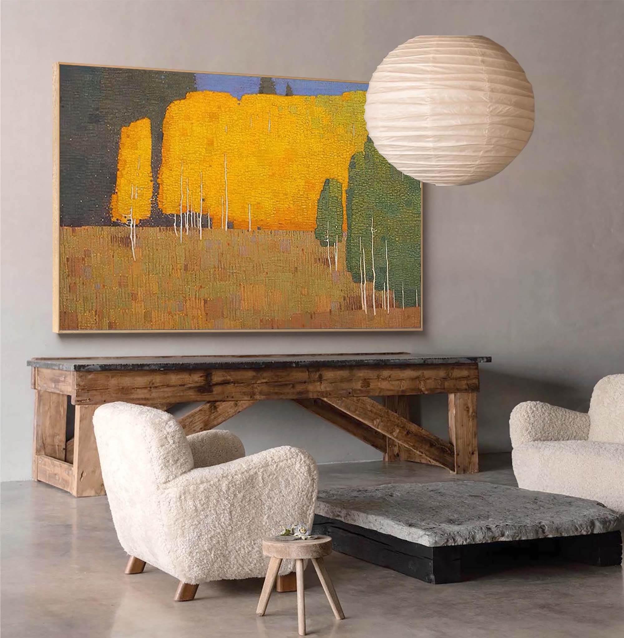 Wallart Golden Grove in Autumn Light