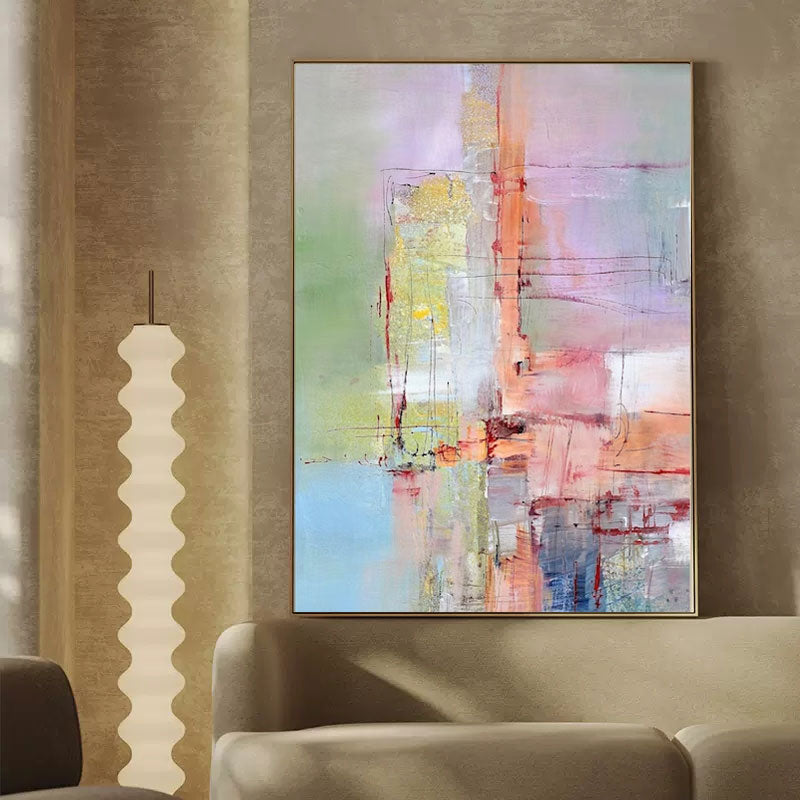 Wallart Pastel Abstract Textured Painting