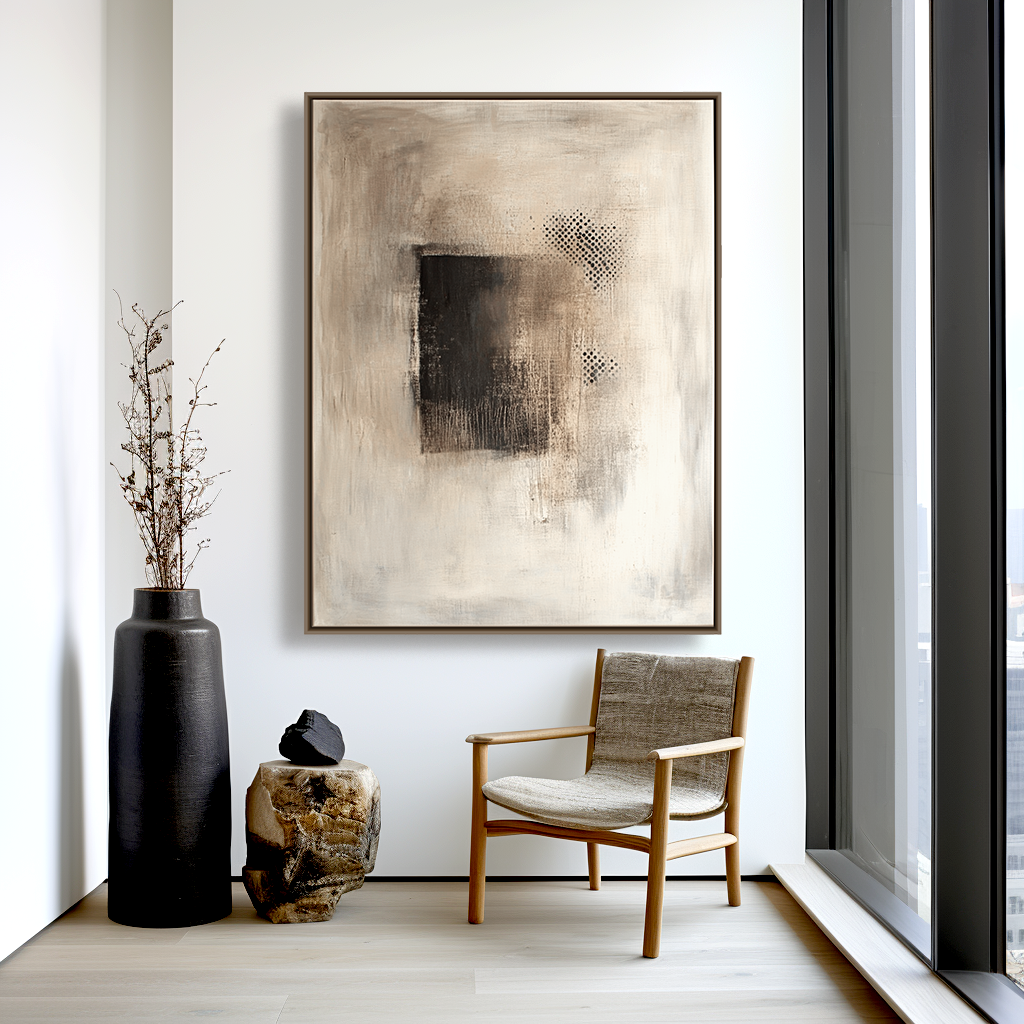 Wallart Abstract Wabi silence 0029